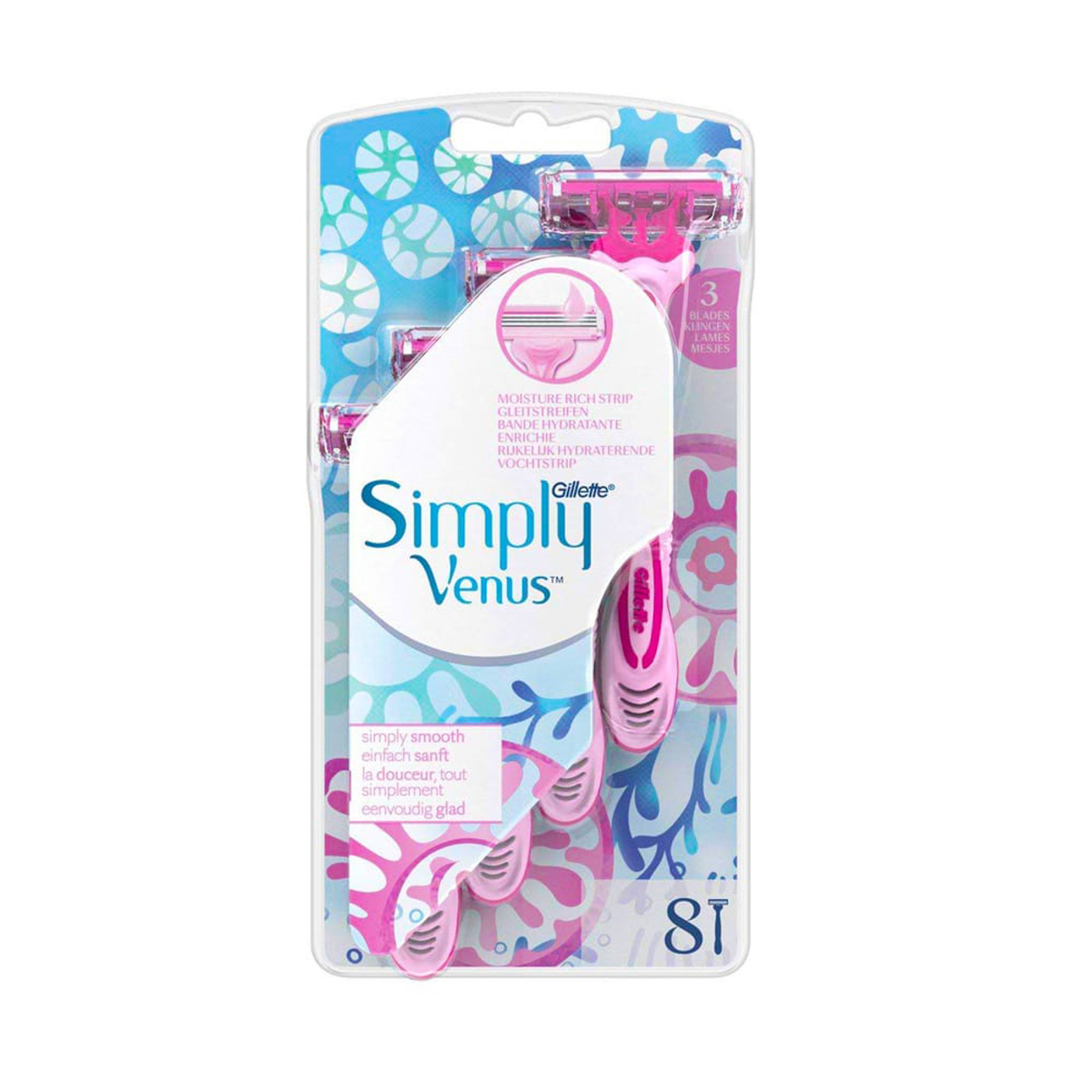 Gillette Simply Venus 3 Women'S Razor, 8 Count