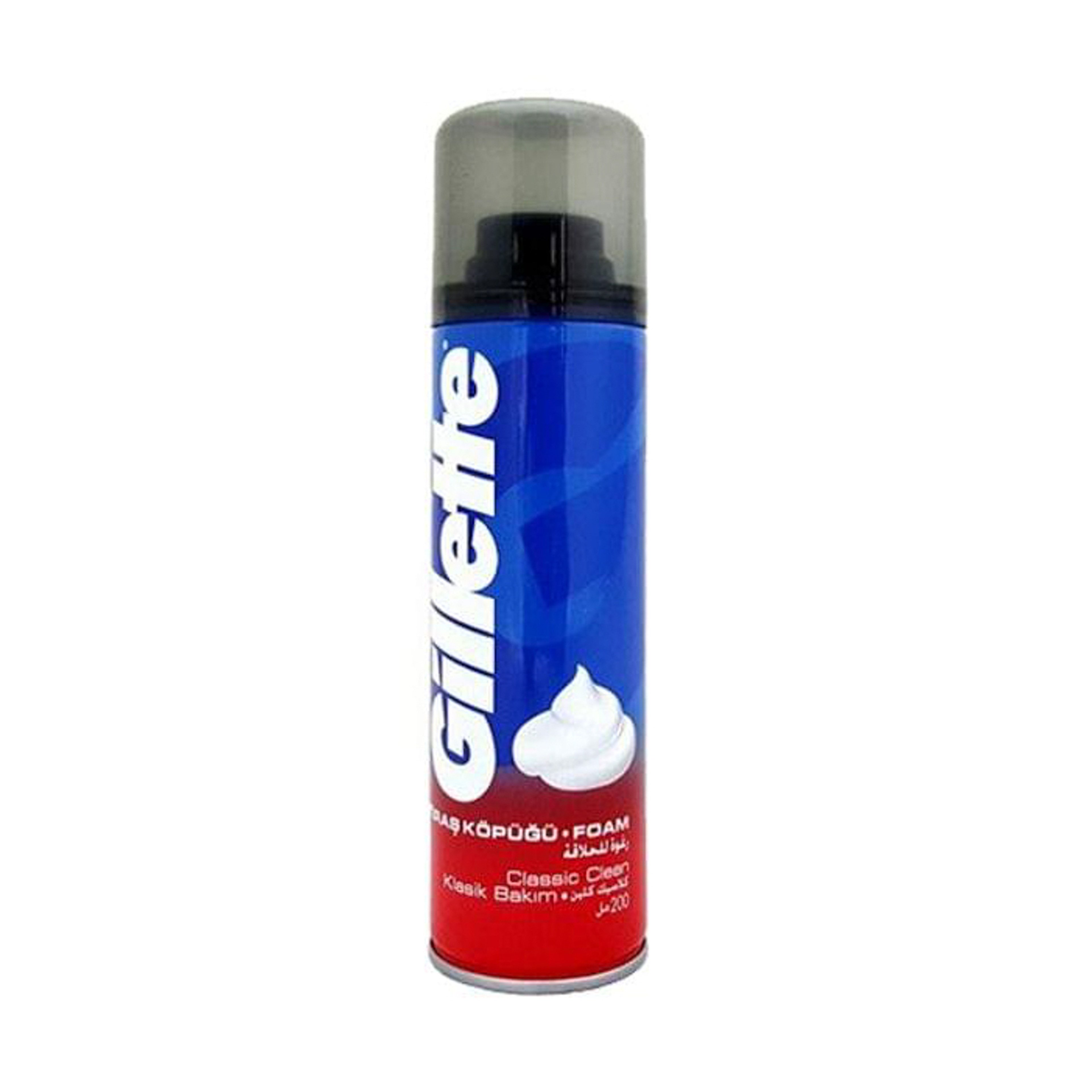 جيليت رغوة حلاقة نظيفة 200ml