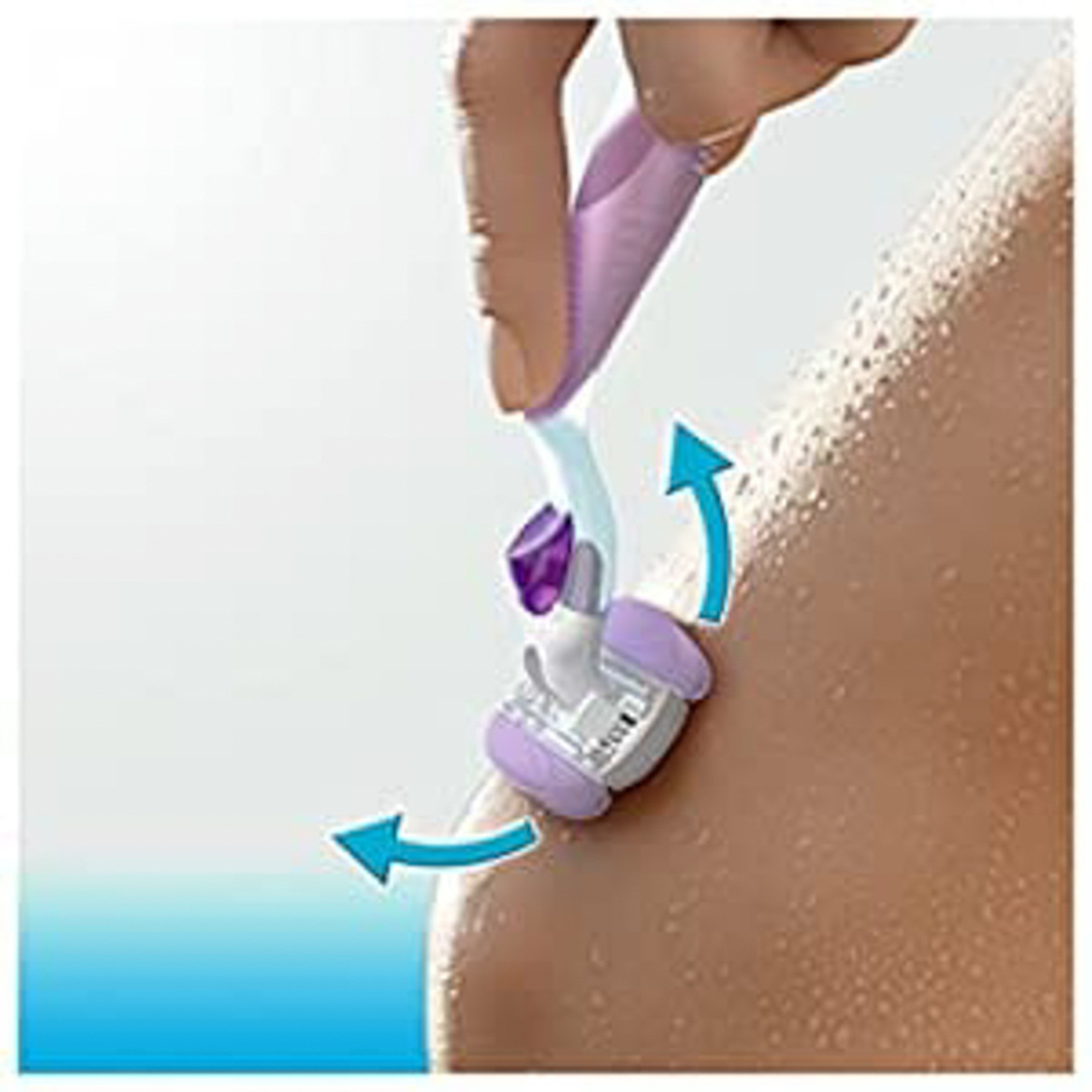 Gillette Venus Comfort Glide Razor 3 Bladed + 2 Count Blades Refills