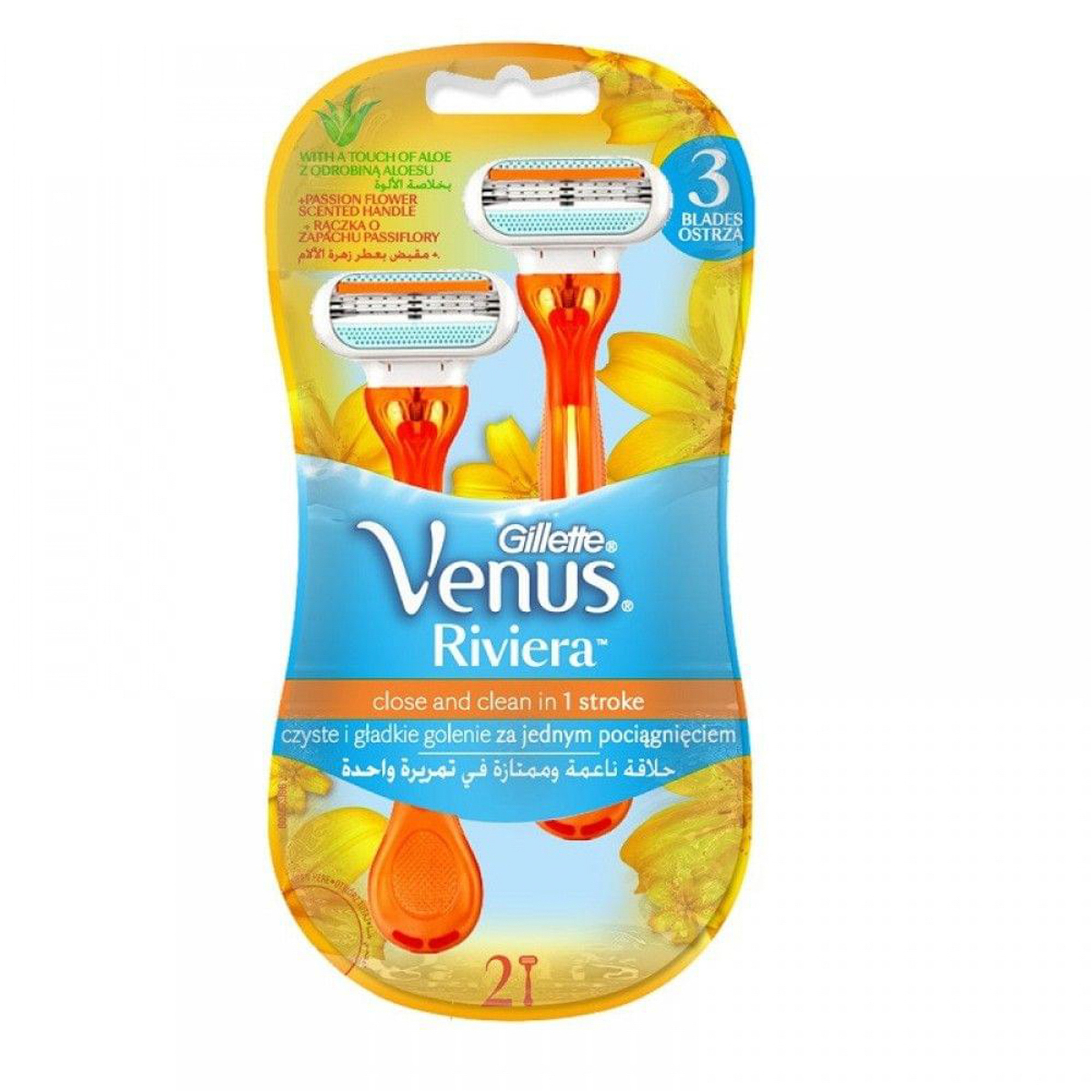 Gillette Venus Comfortglide Riviera Women'S Razor - 2 Pieces