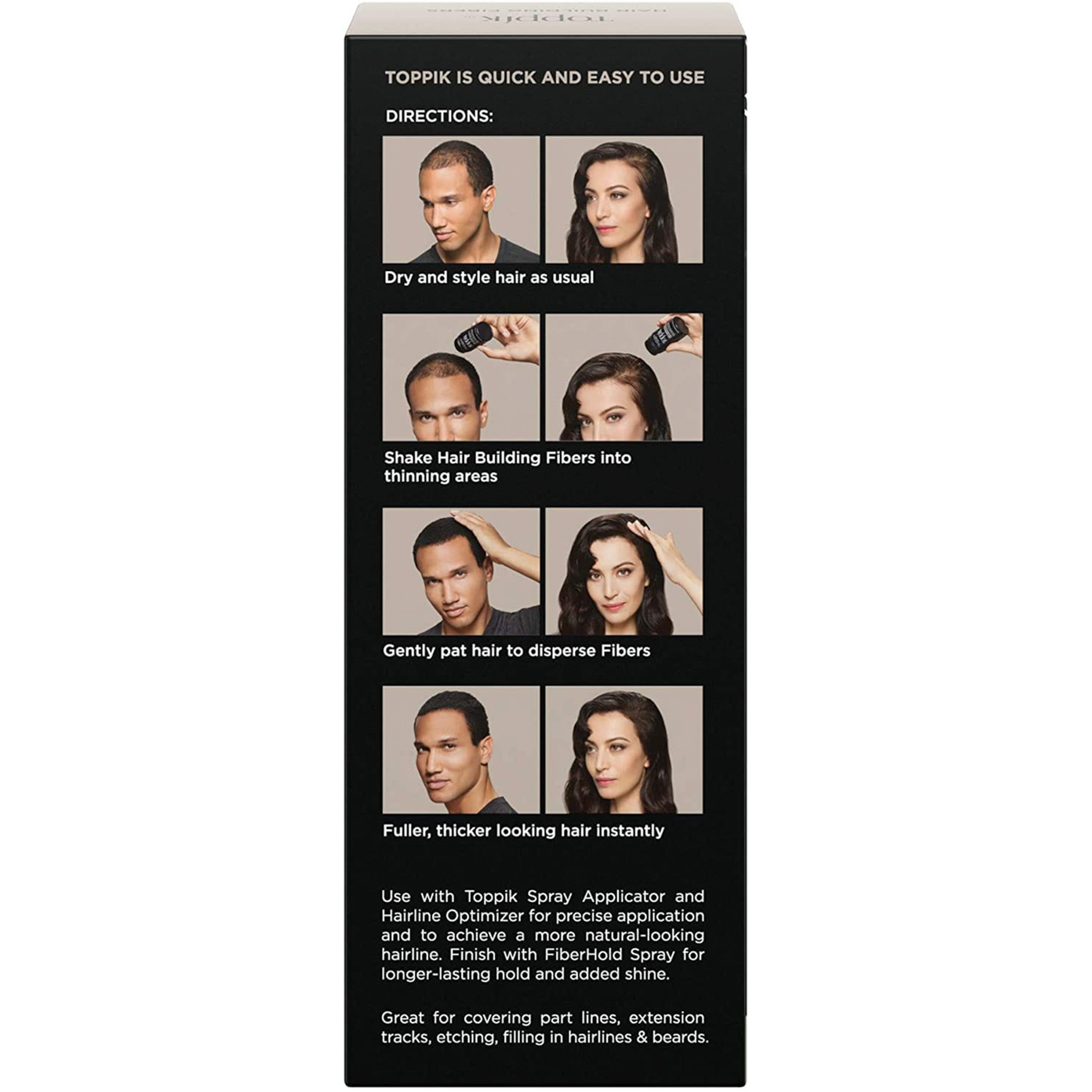 Hair Building Fibers-Medium Brown 12G