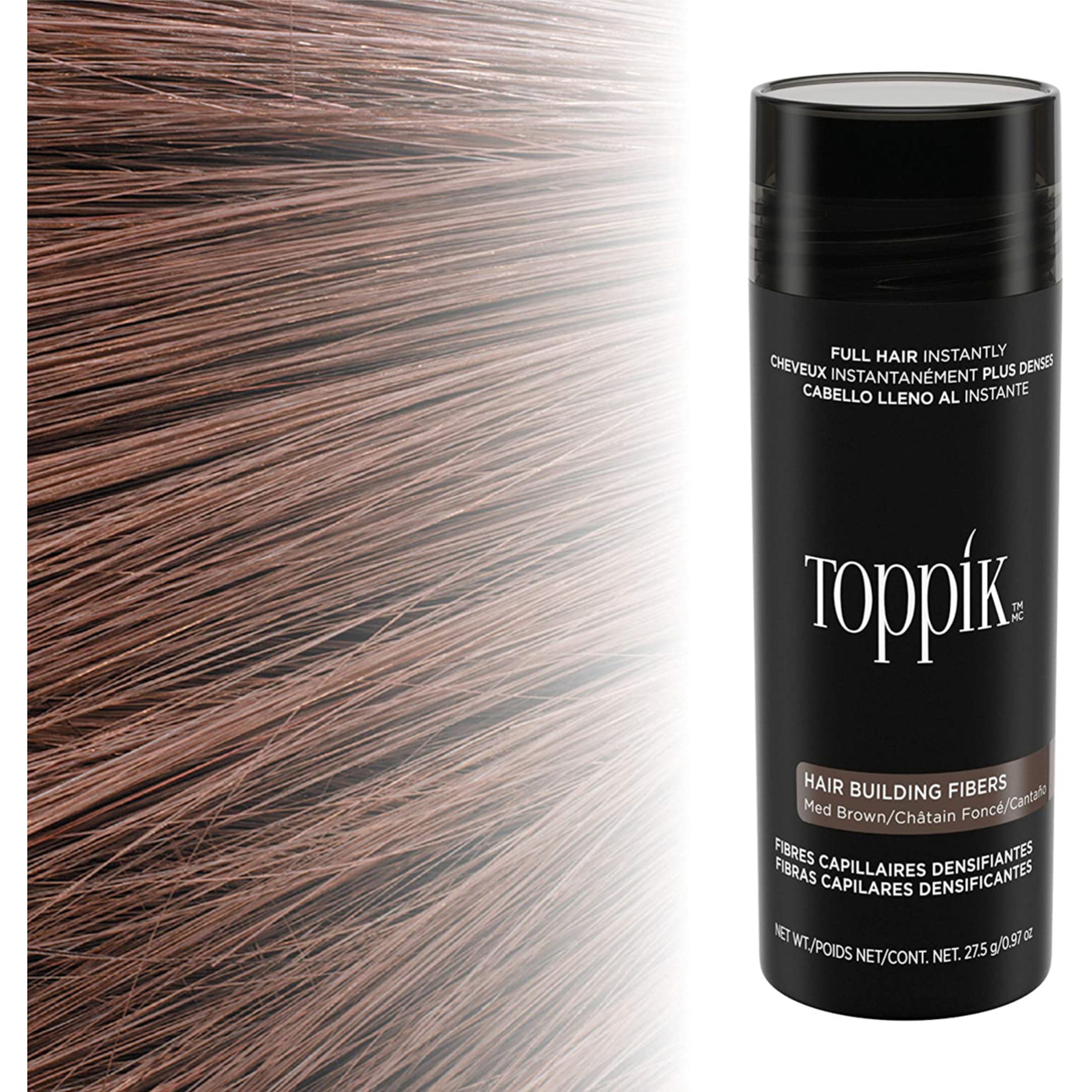 Hair Building Fibers-Medium Brown 12G