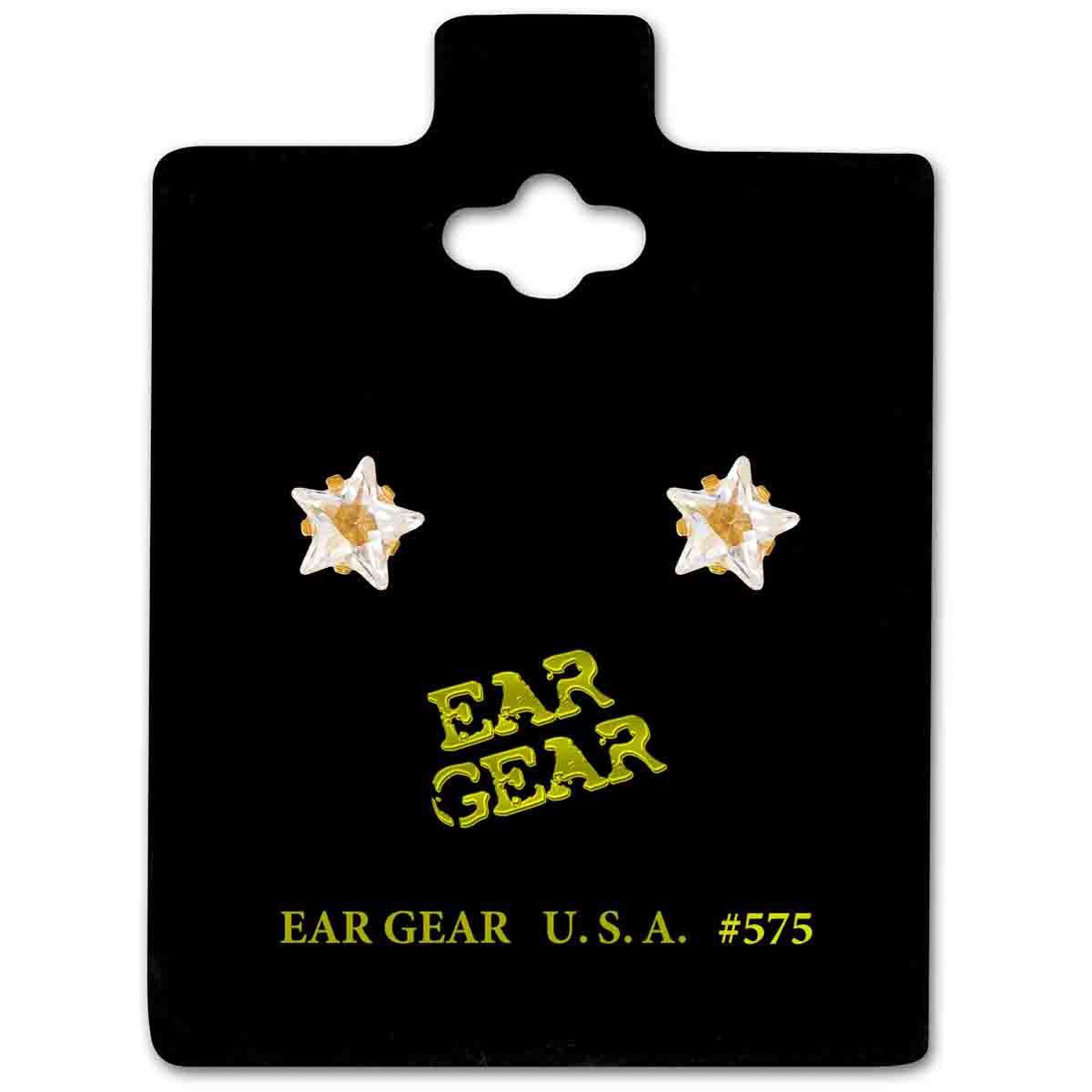 اير جير حلق جولد بحجر زركونيا نجمه 5ملم