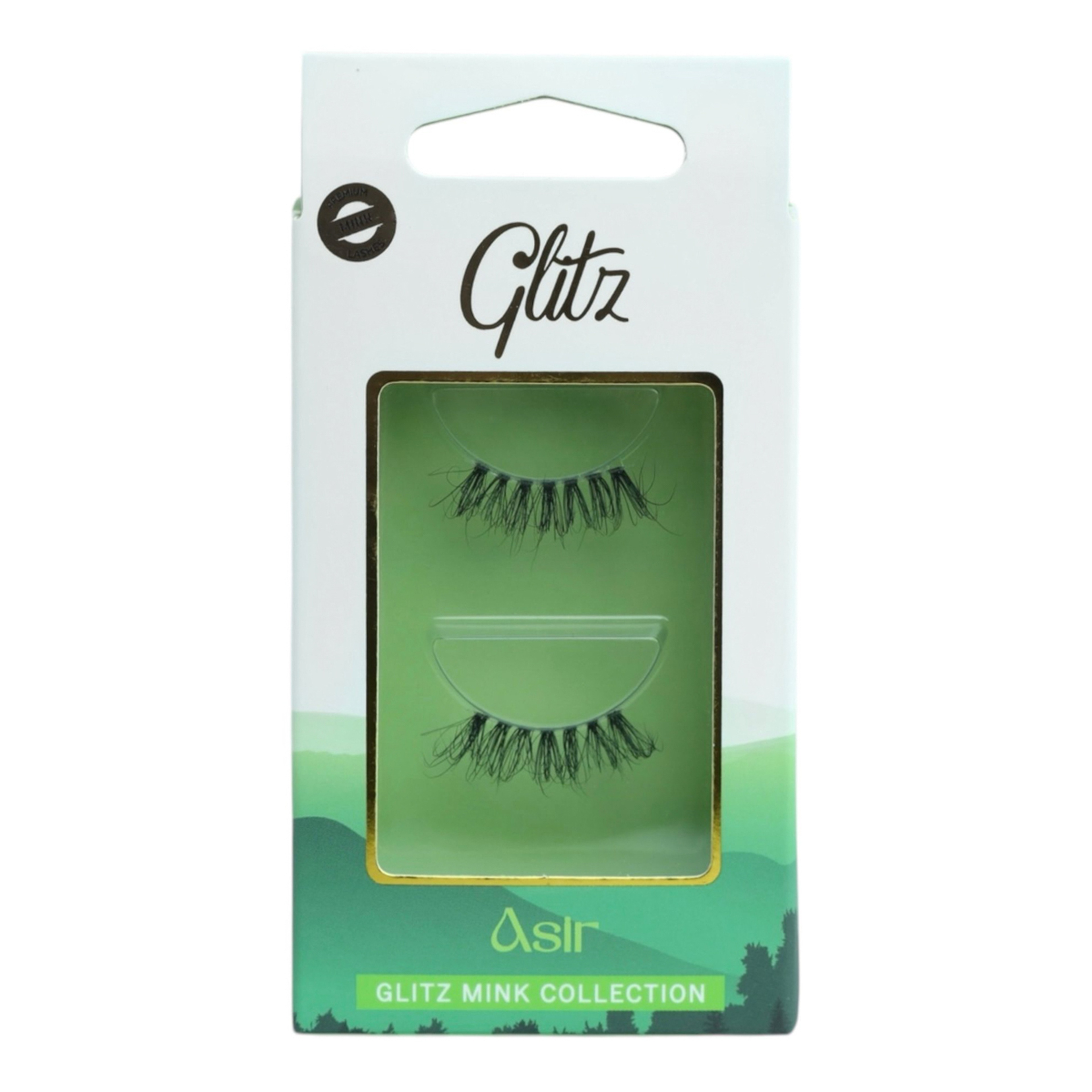 جليتز رموش من شعر المنك الطبيعي عسير