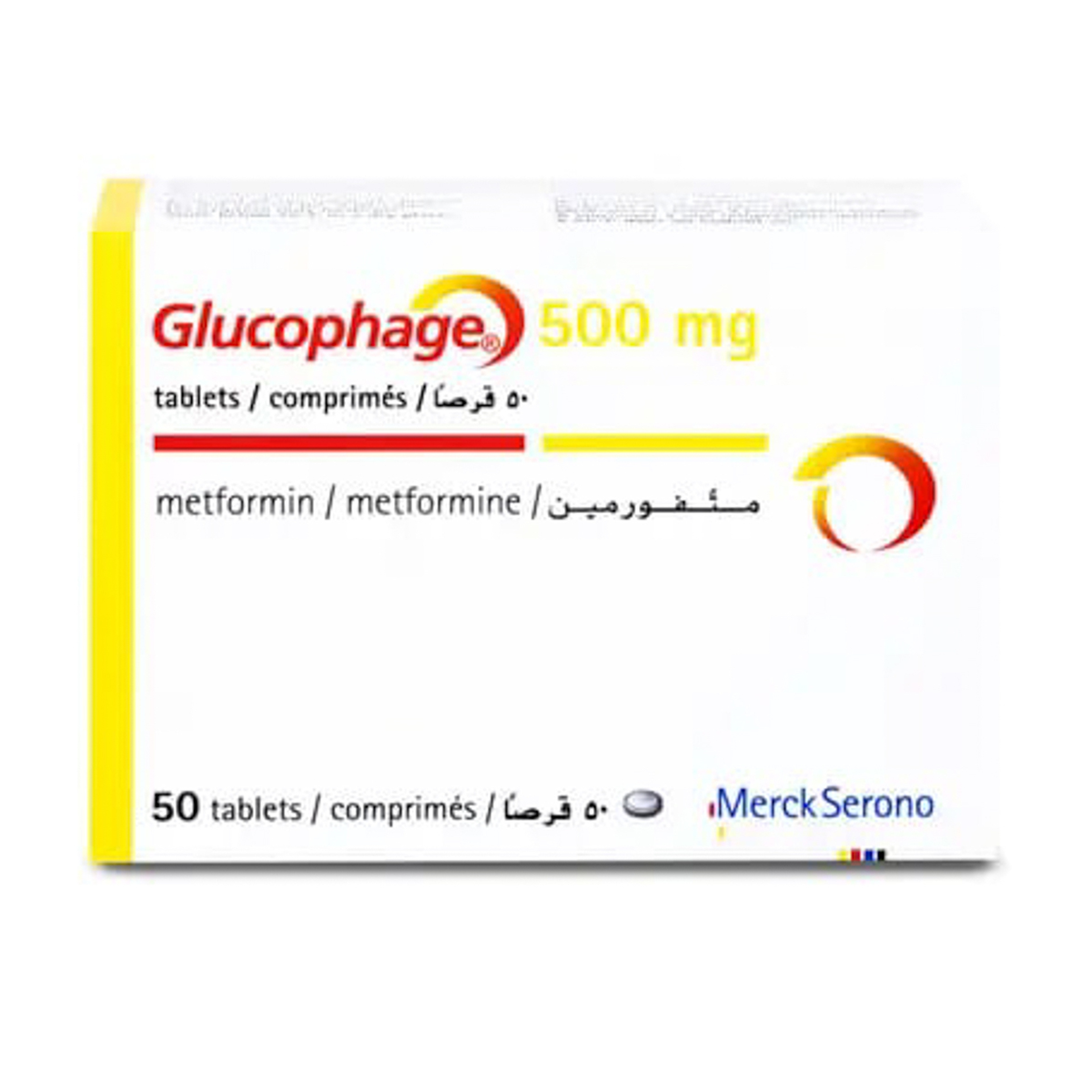 Glucophage 500 Mg 50 Tab