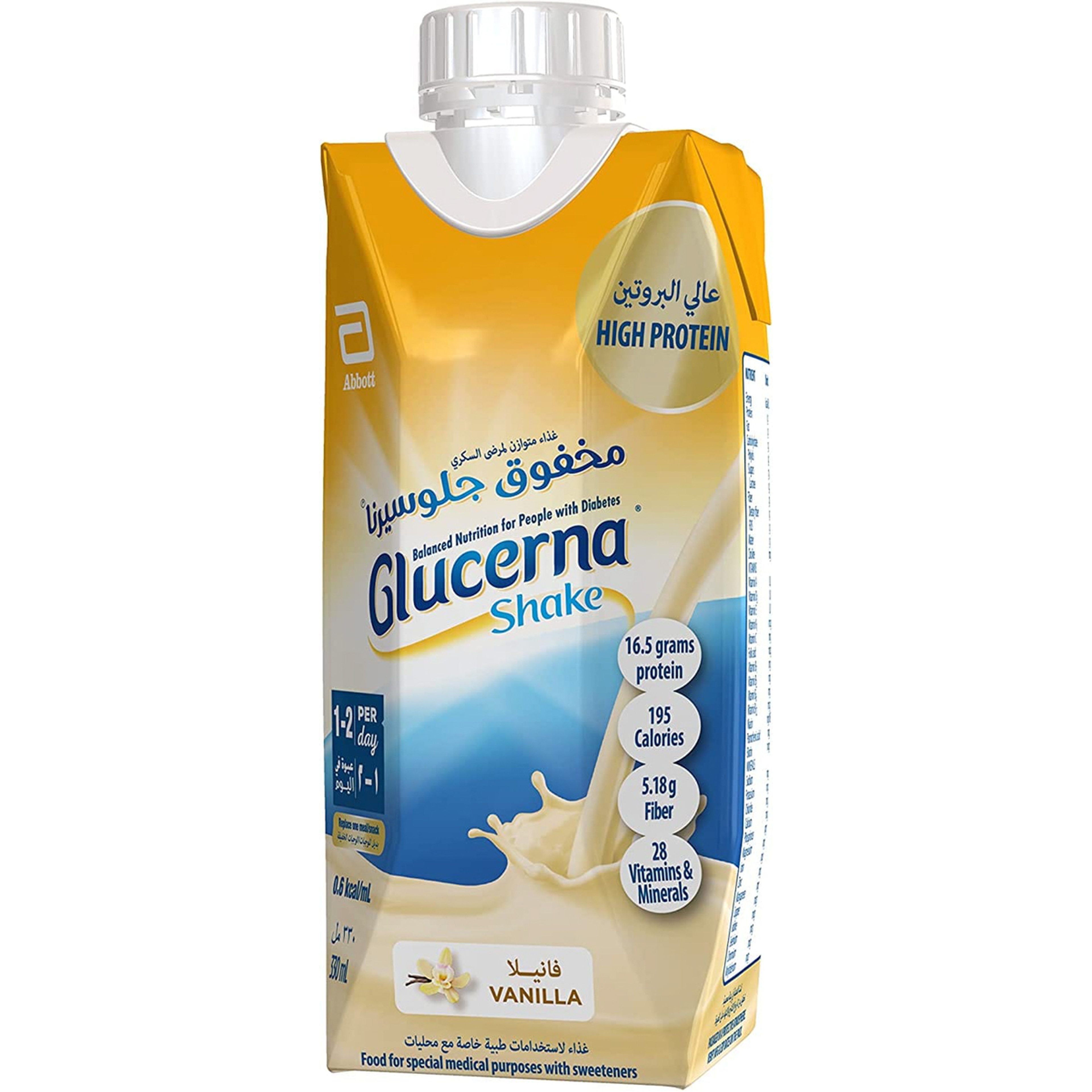 Glucerna Shake Vanilla Flavor 330 Ml