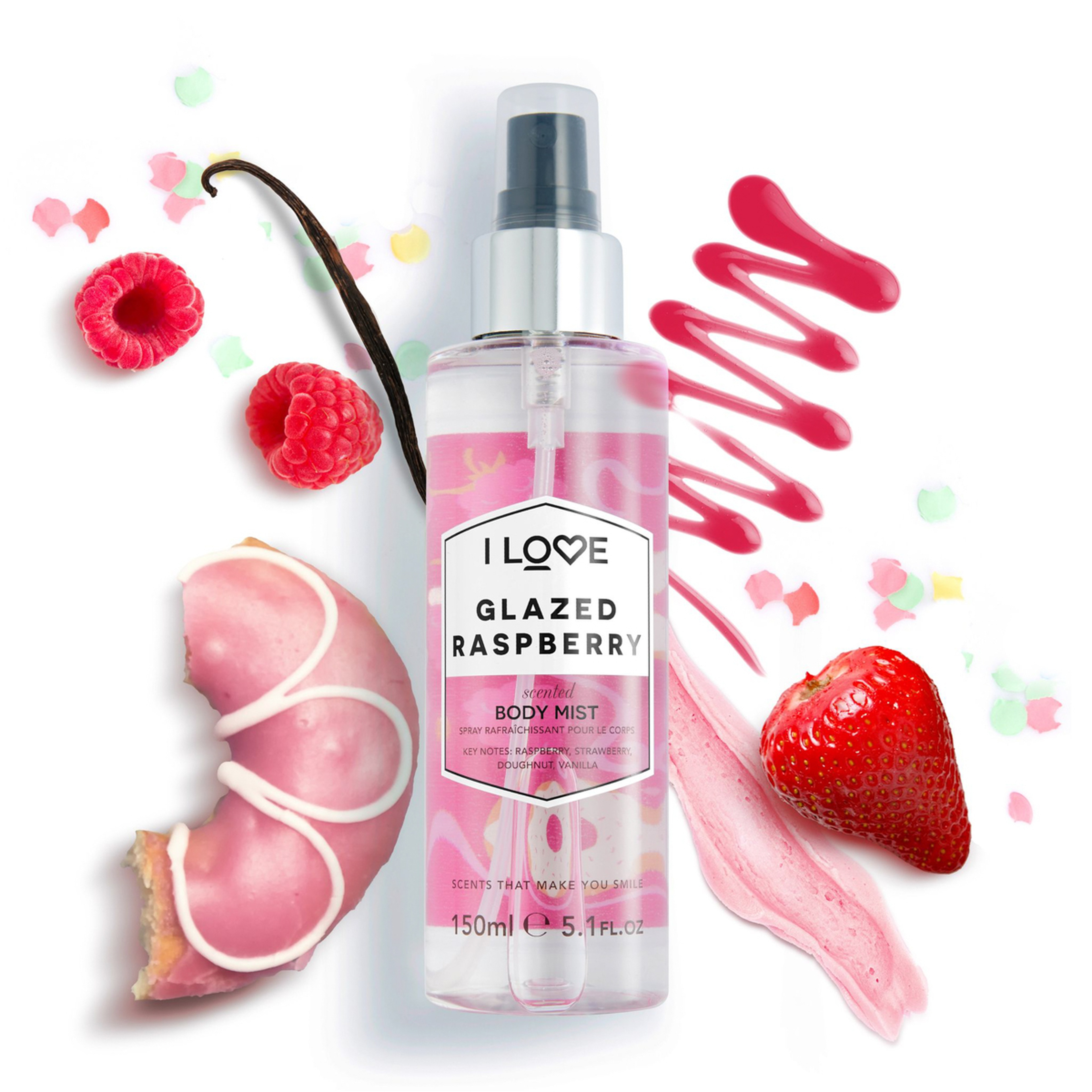 I Love Body Mist Glazed Raspberry 150Ml