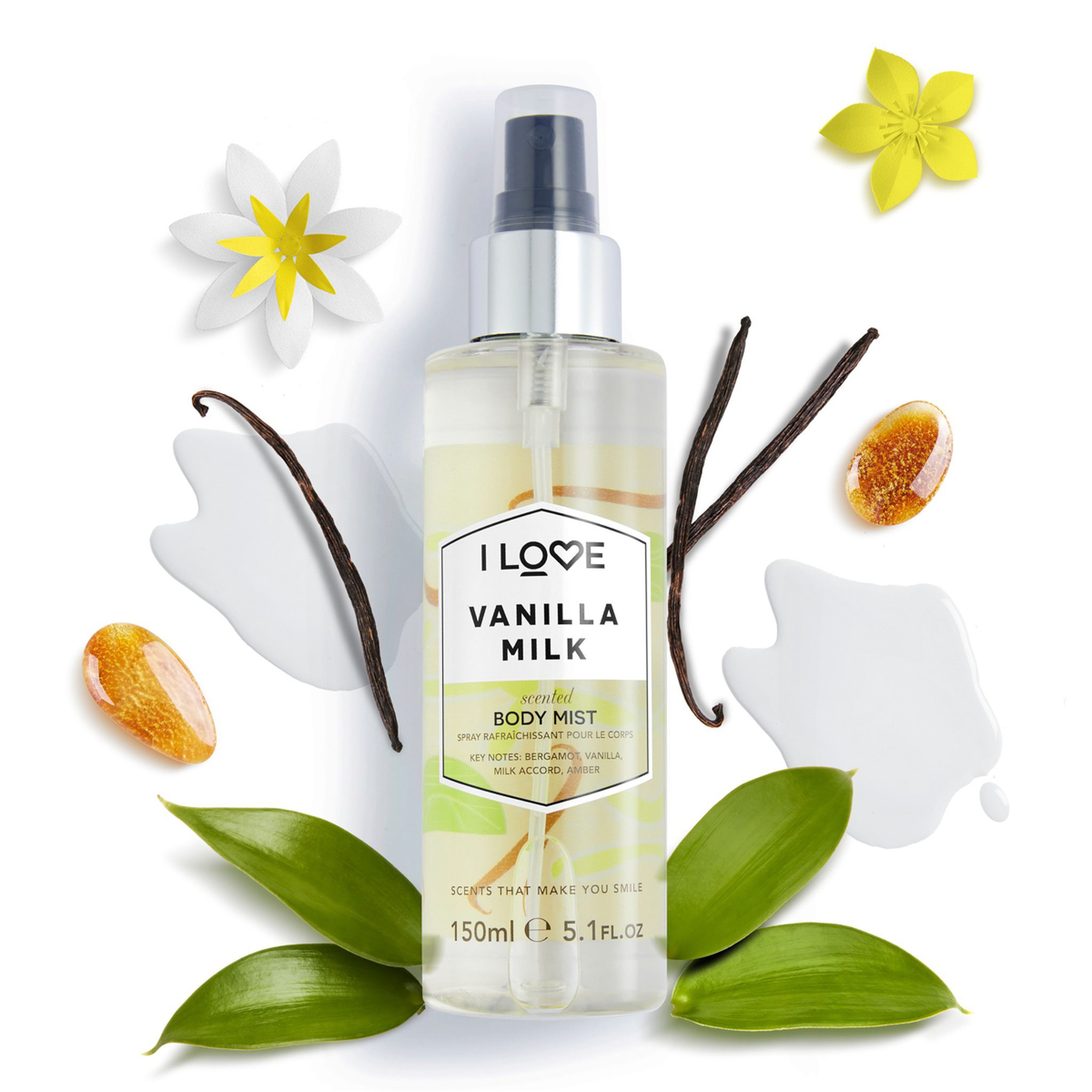 I Love Body Mist Vanilla Milk 150Ml