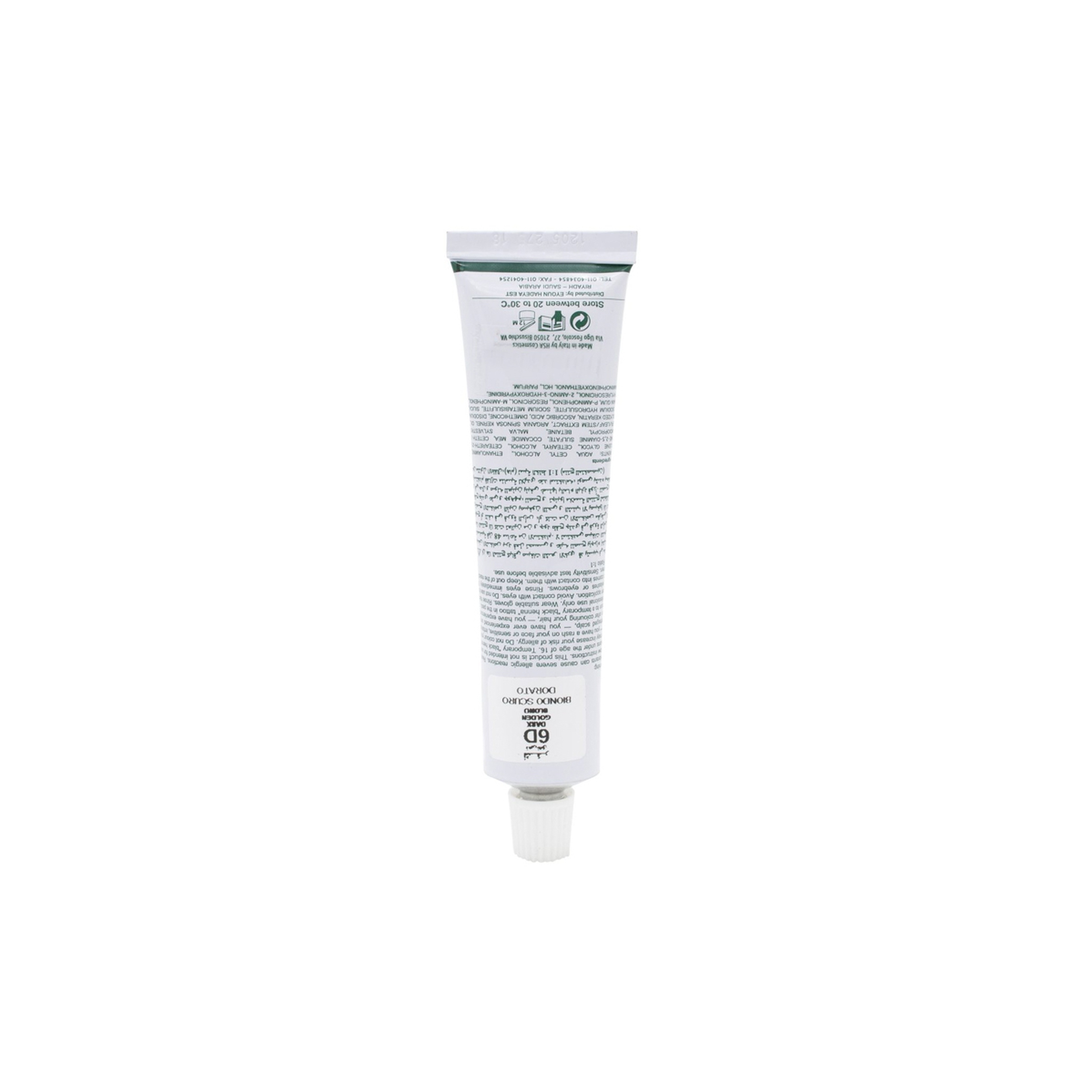 Herbal Hair Color Gel 6D Dark Golden Blonde