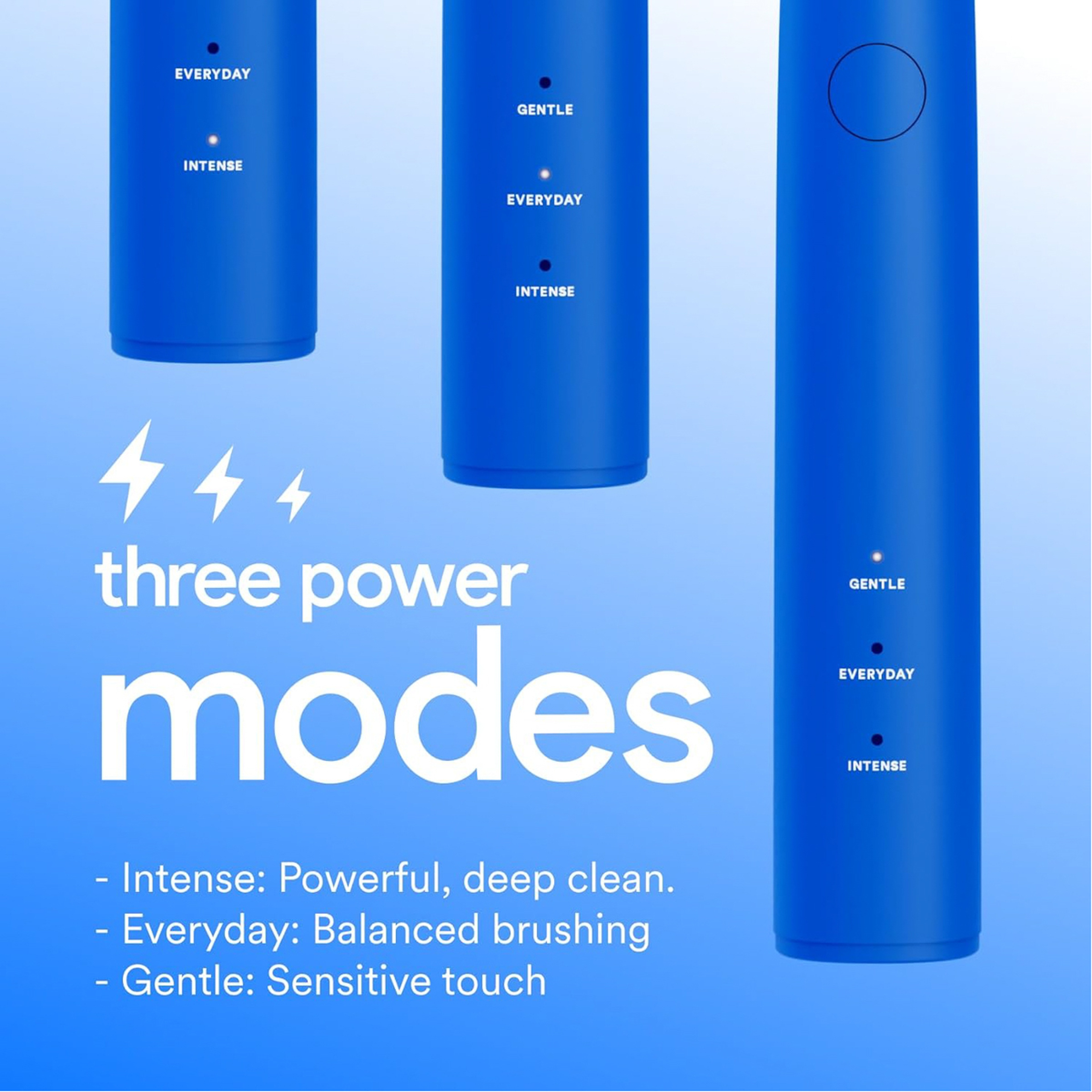 هاي سمايل فرشاة اسنان كهربائية لون ازرق فاقع