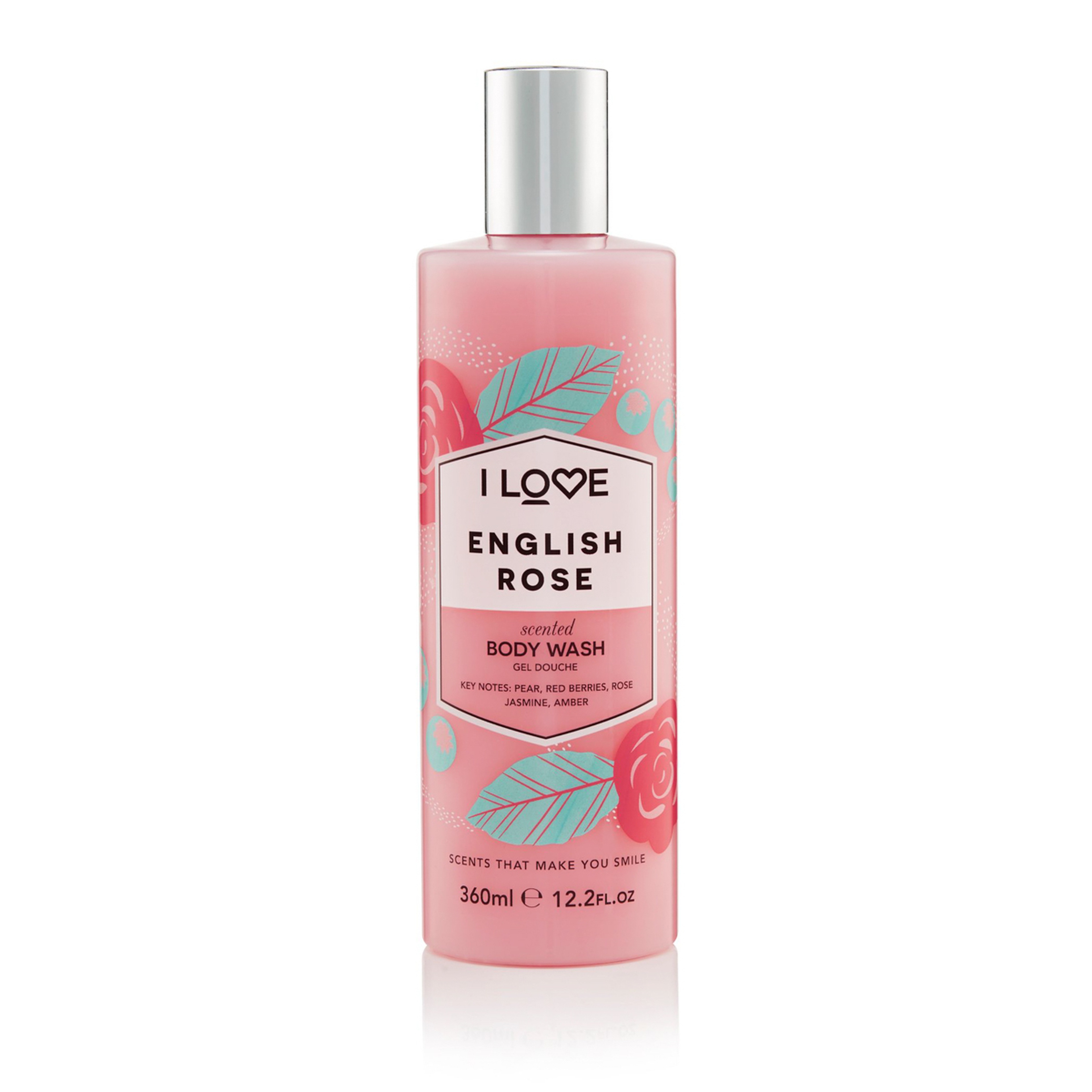 I Love, English Rose, Hydrating, Shower Gel, 360 Ml