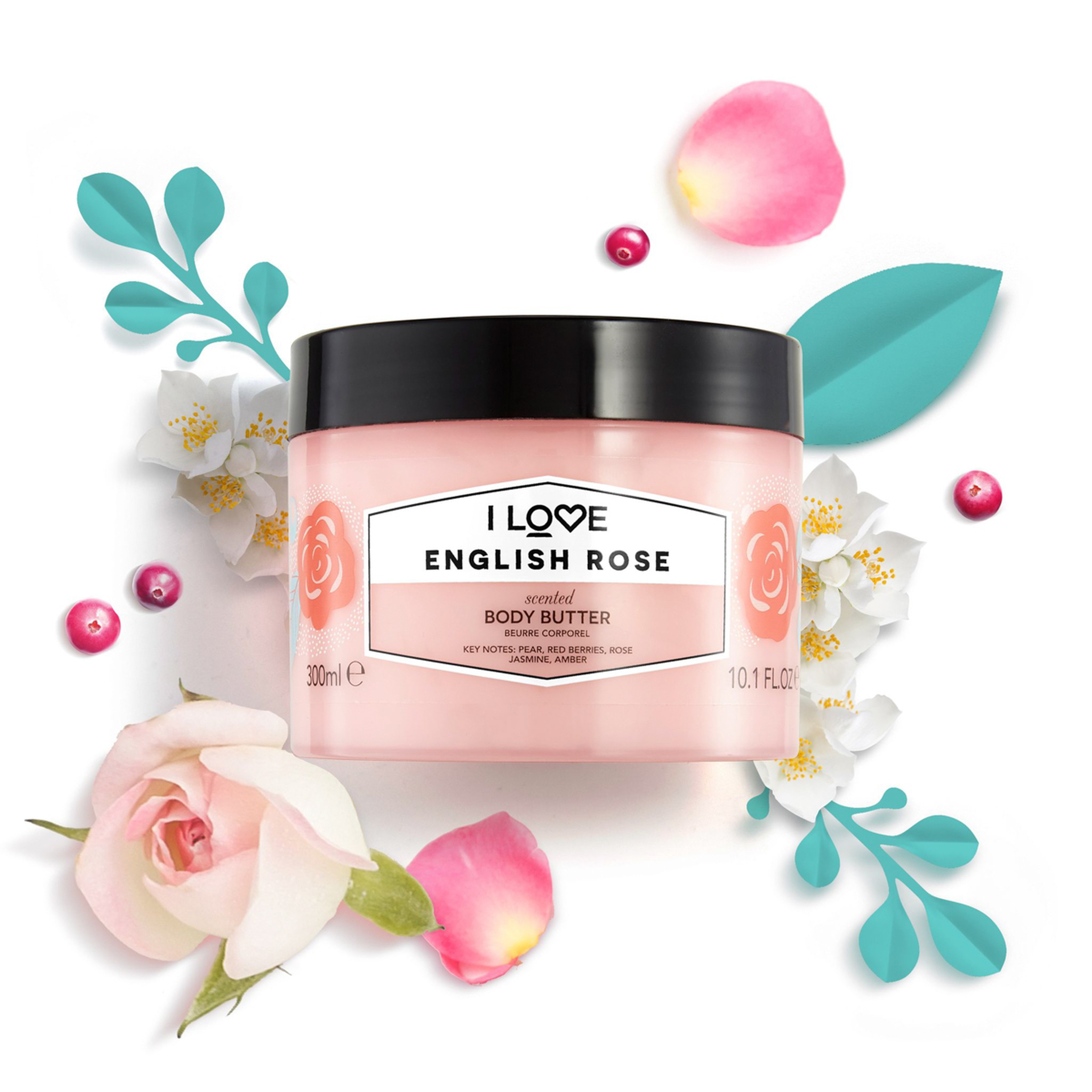 اي لوف زبدة الجسم انجلش روز 330مل