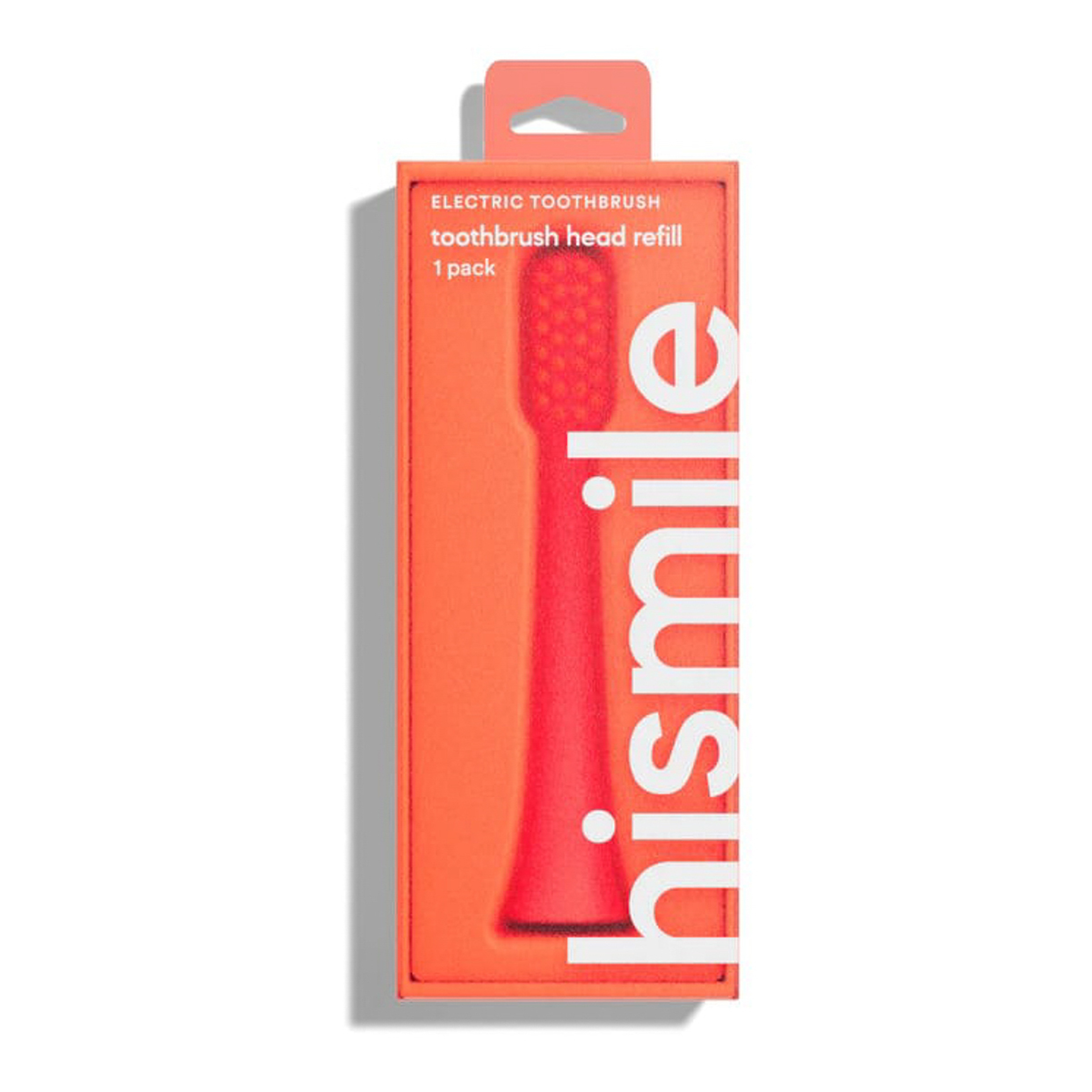 Hismiletoothbrush Replacement Heads- Bright Red Color.