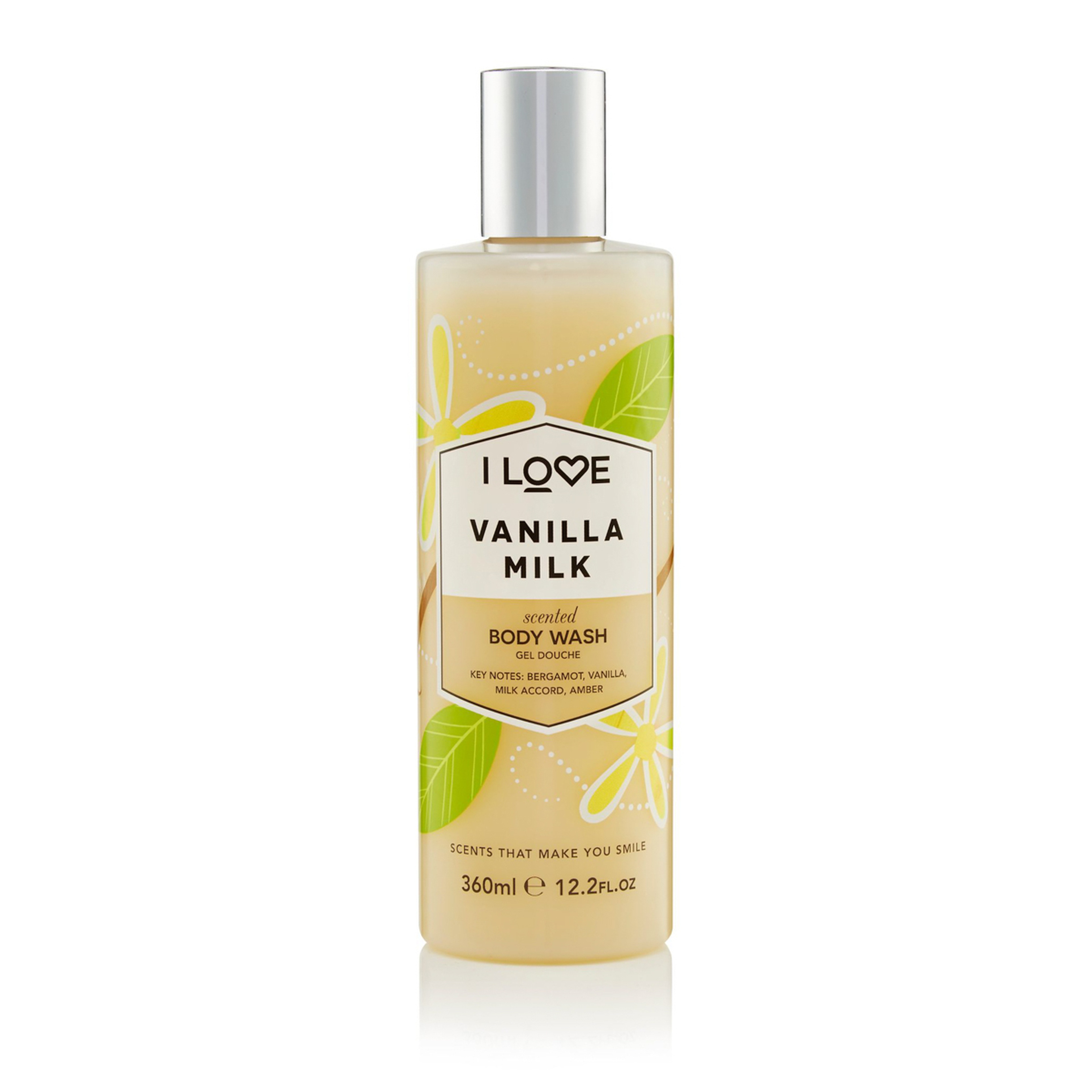 I Love Vanilla Milk Moisturizing Body Wash And Foaming Bubble Bath 360Ml