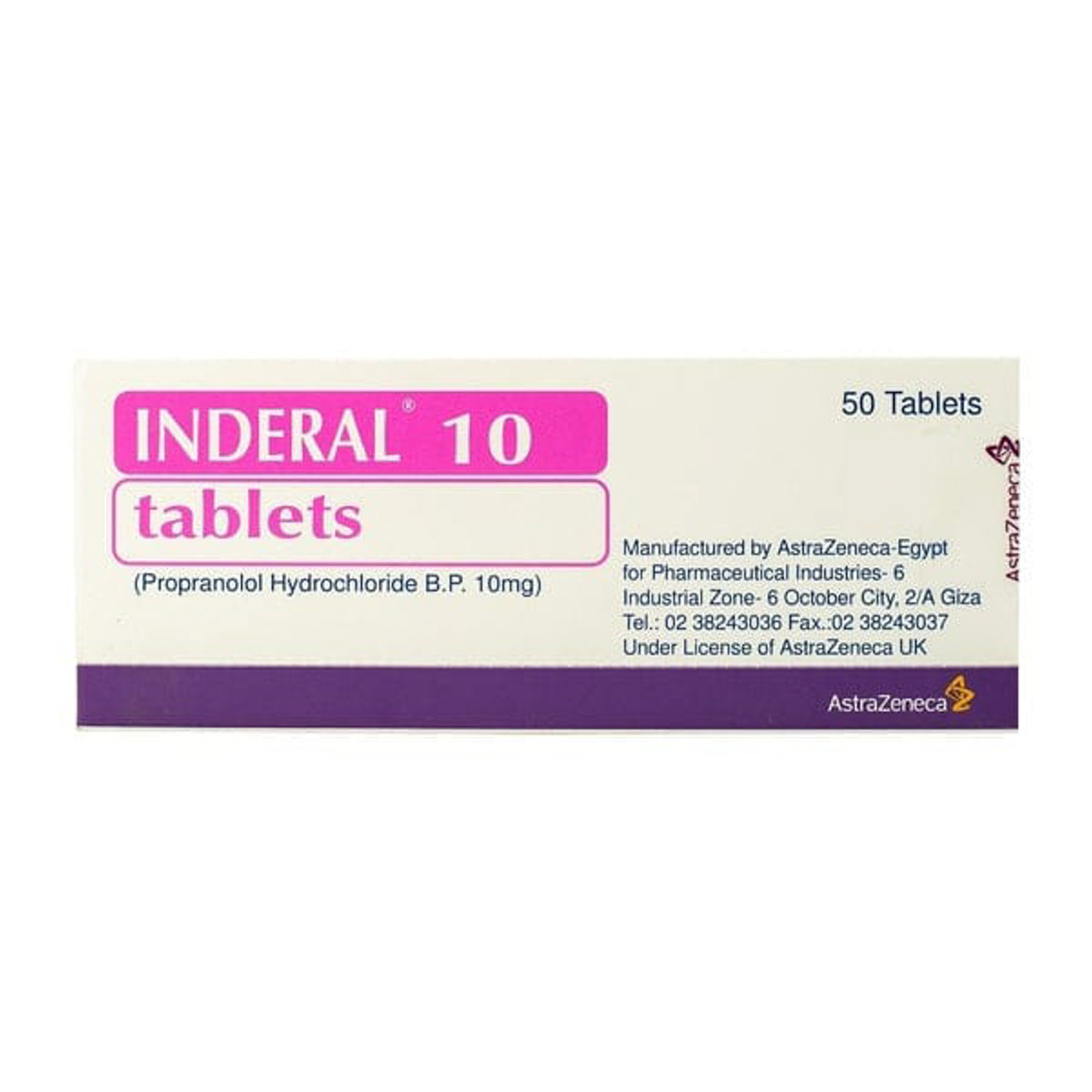 Inderal 10 Mg 50 Tab