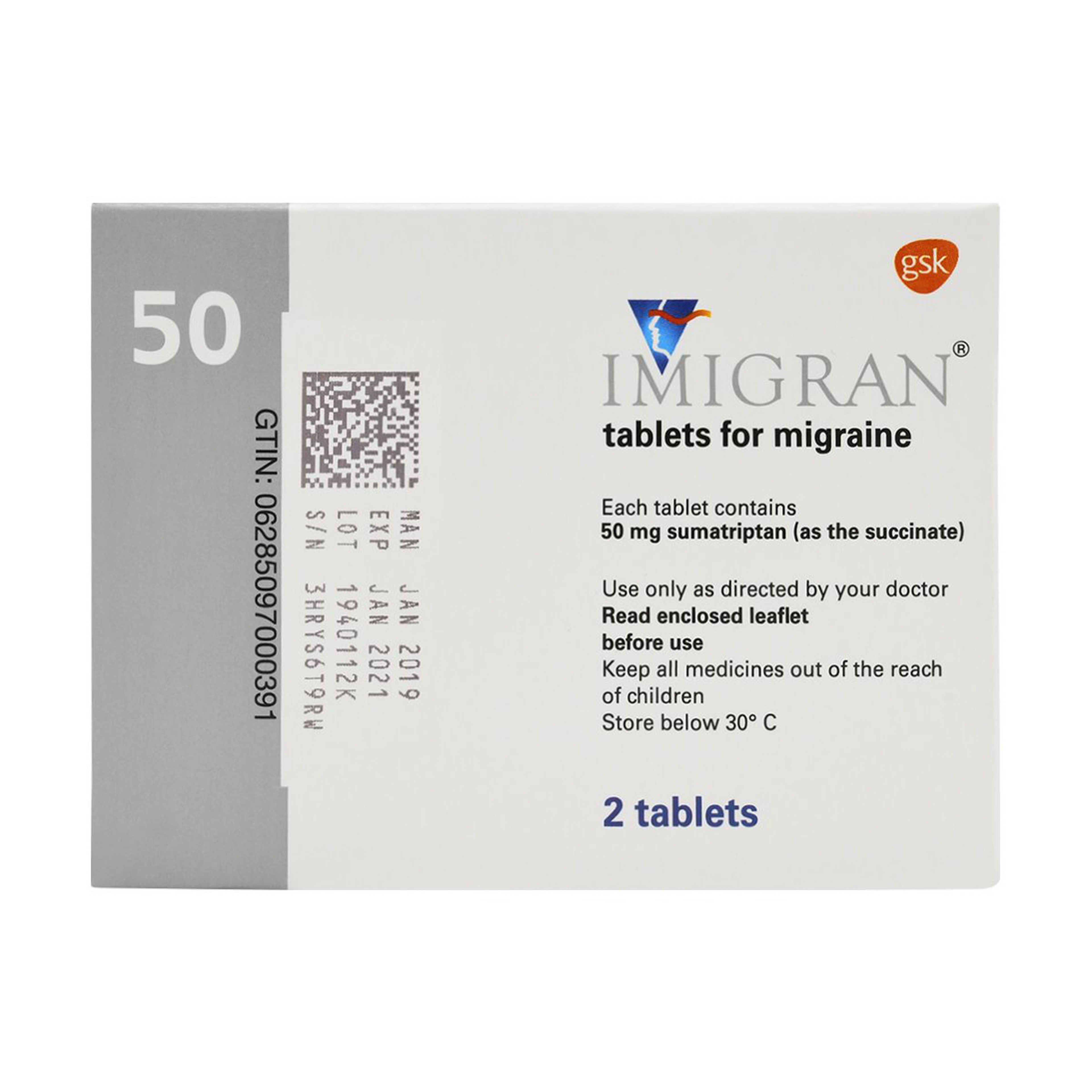 Imigran 50Mg 2 Tab