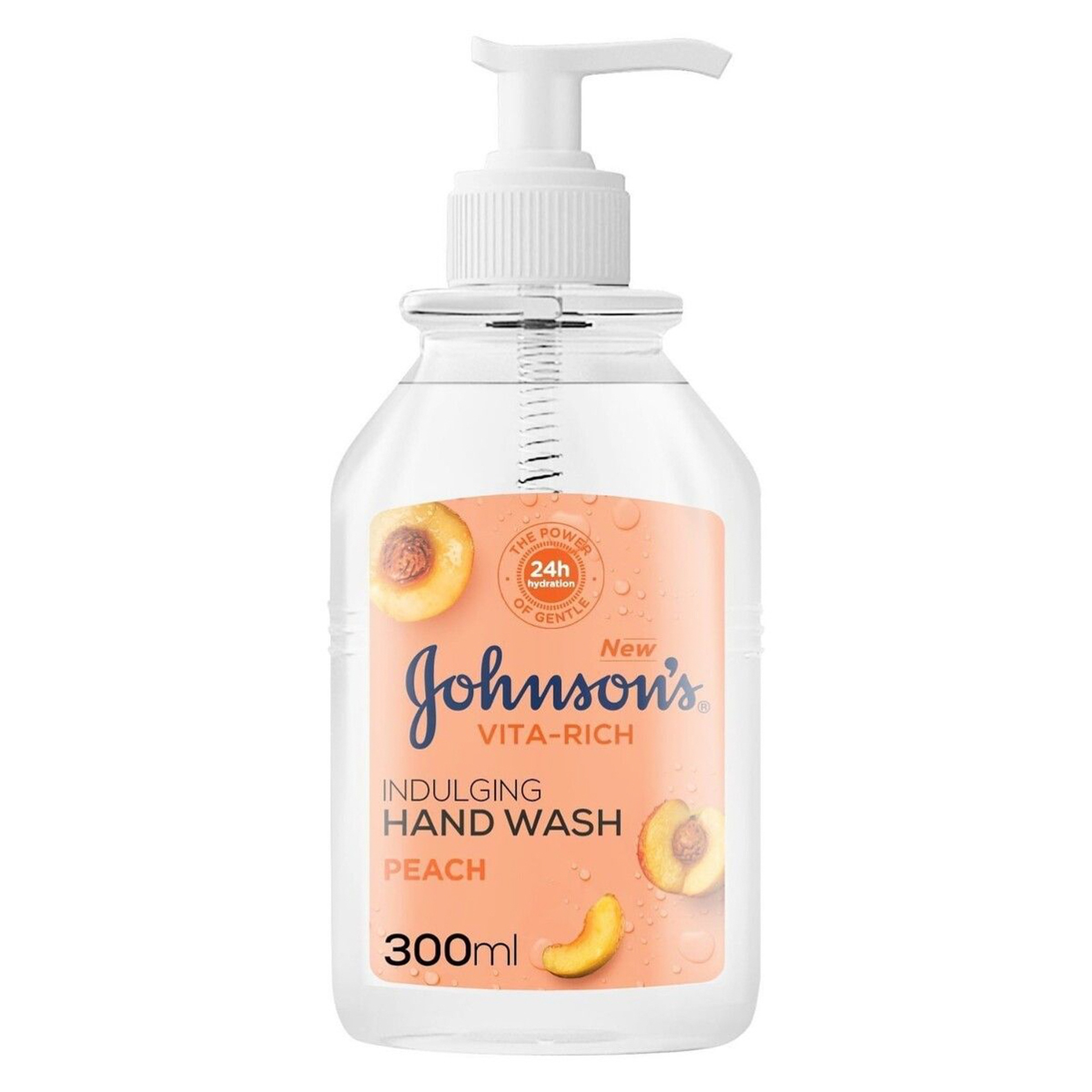 Johnson'S Hand Care Wash With Peach Extract - 300Ml