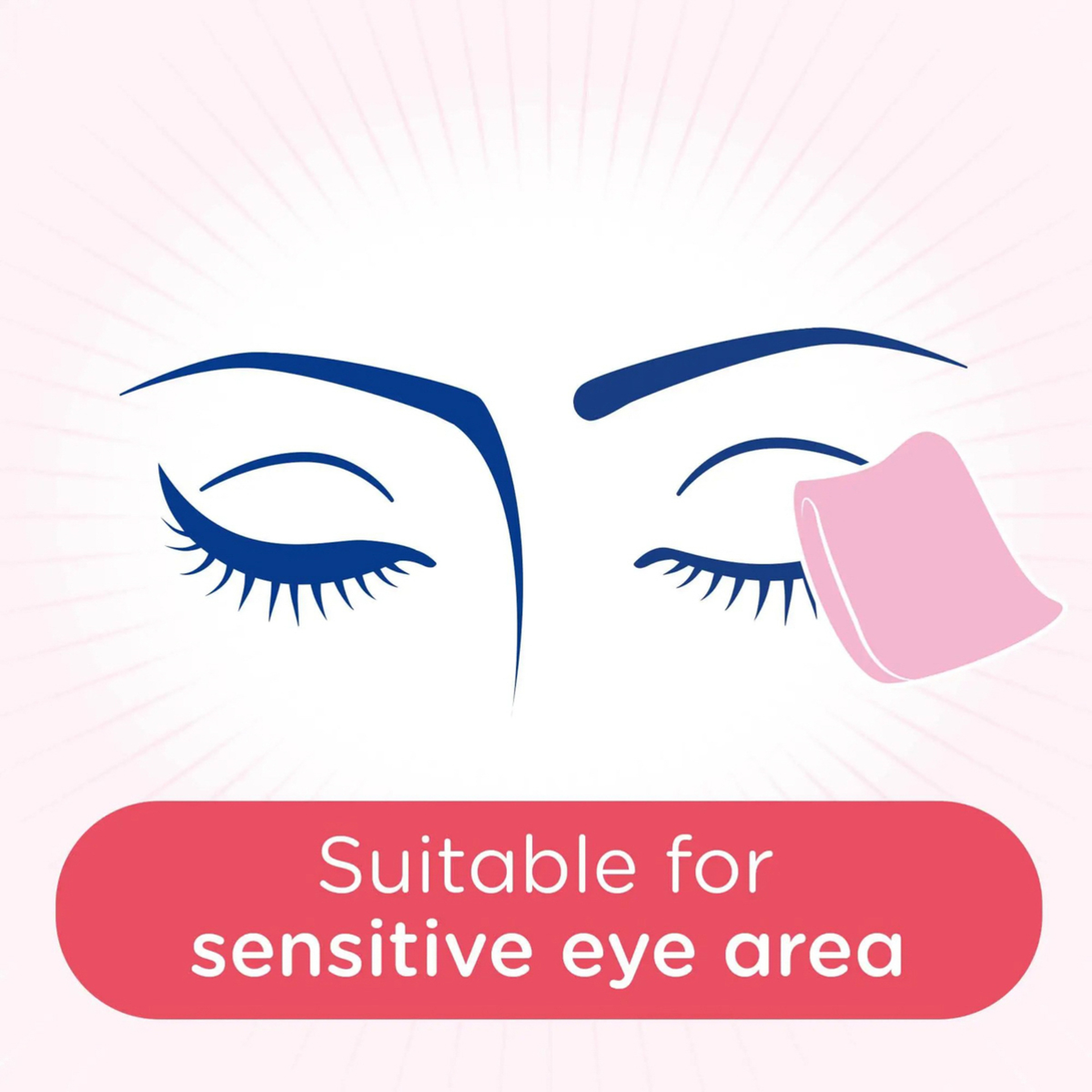 جونسون مناديل التنظيف ميسيلار مع ماء الورد - 25 قطعة