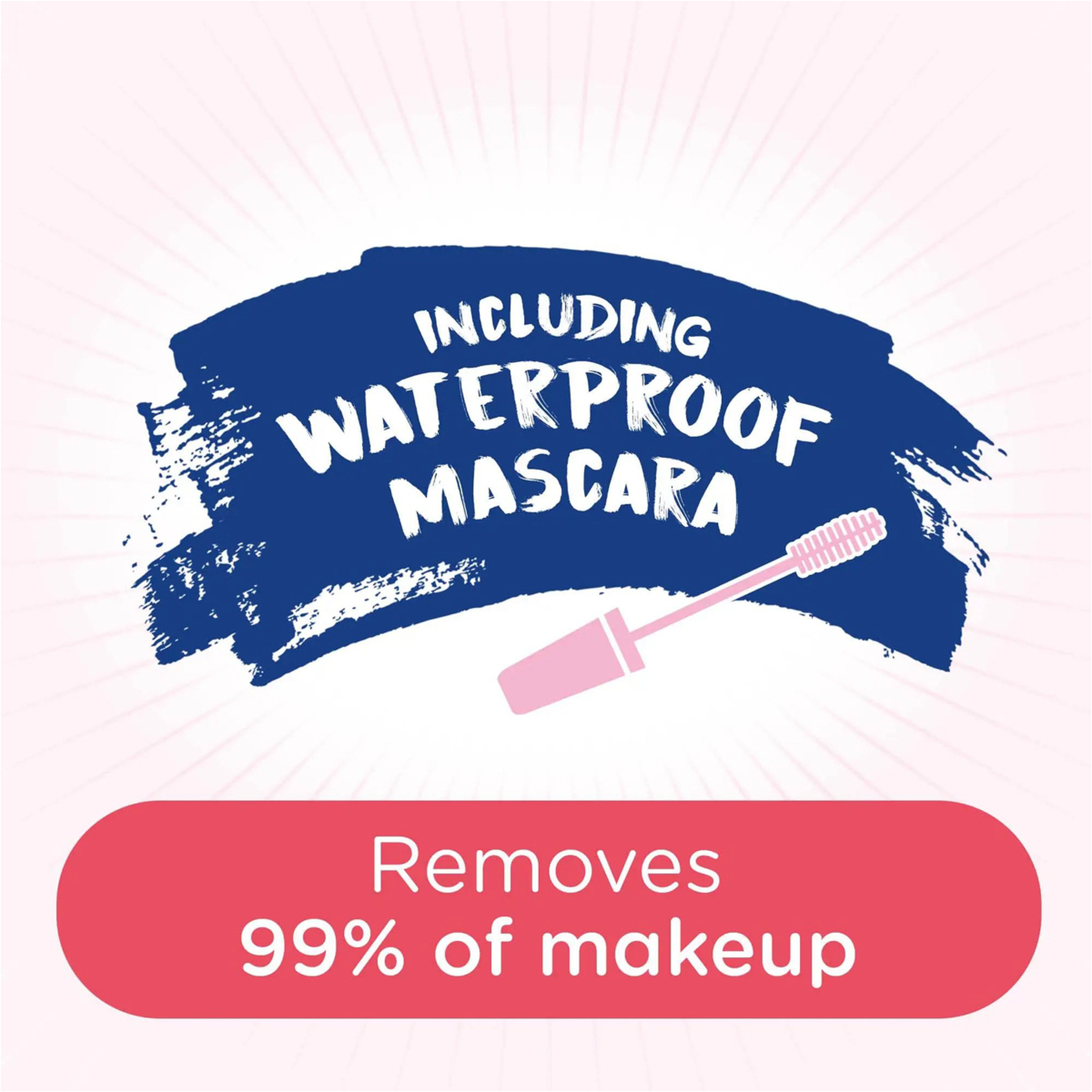 جونسون مناديل التنظيف ميسيلار مع ماء الورد - 25 قطعة