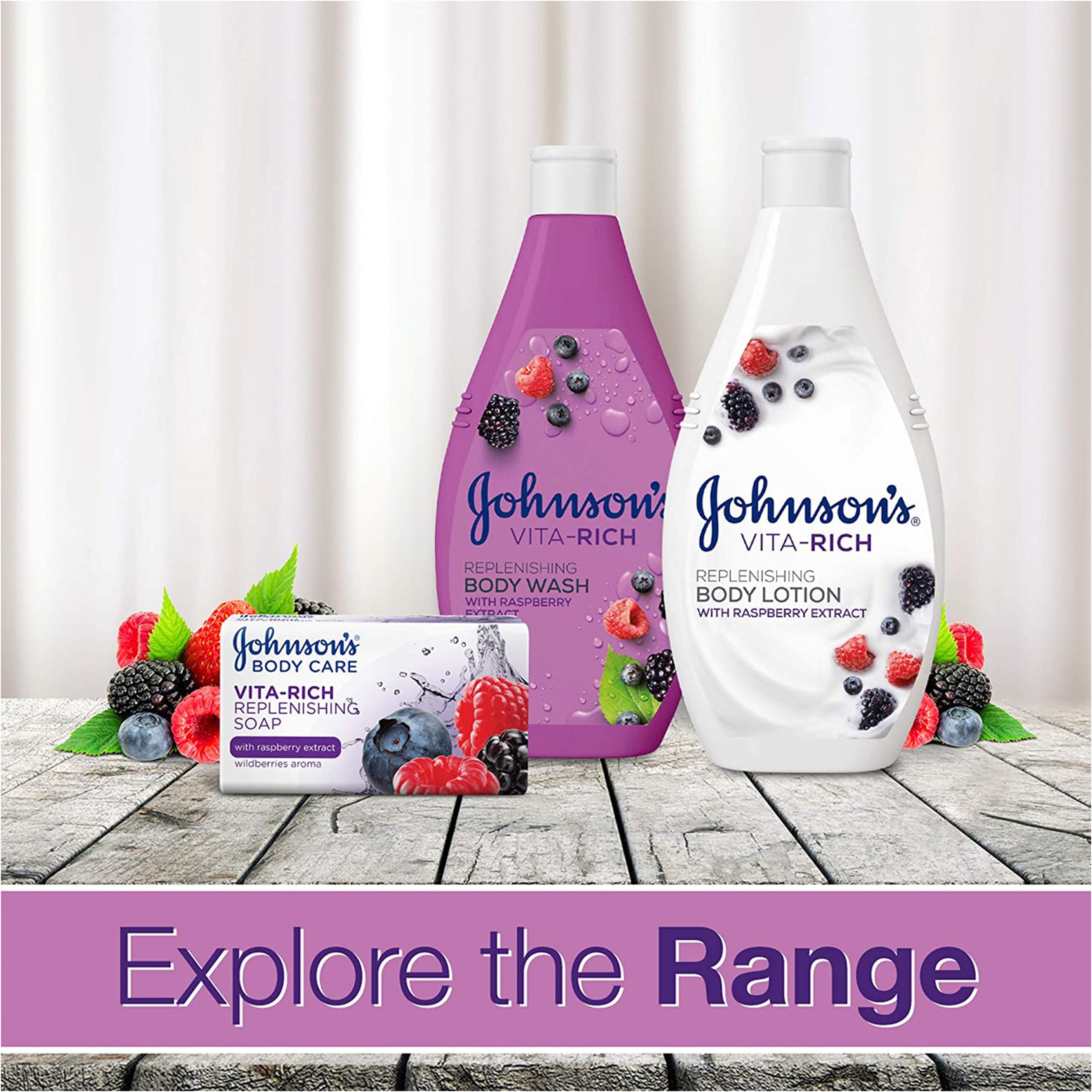 Johnson'S Vita-Rich Body Wash With Berry Extract - 250Ml