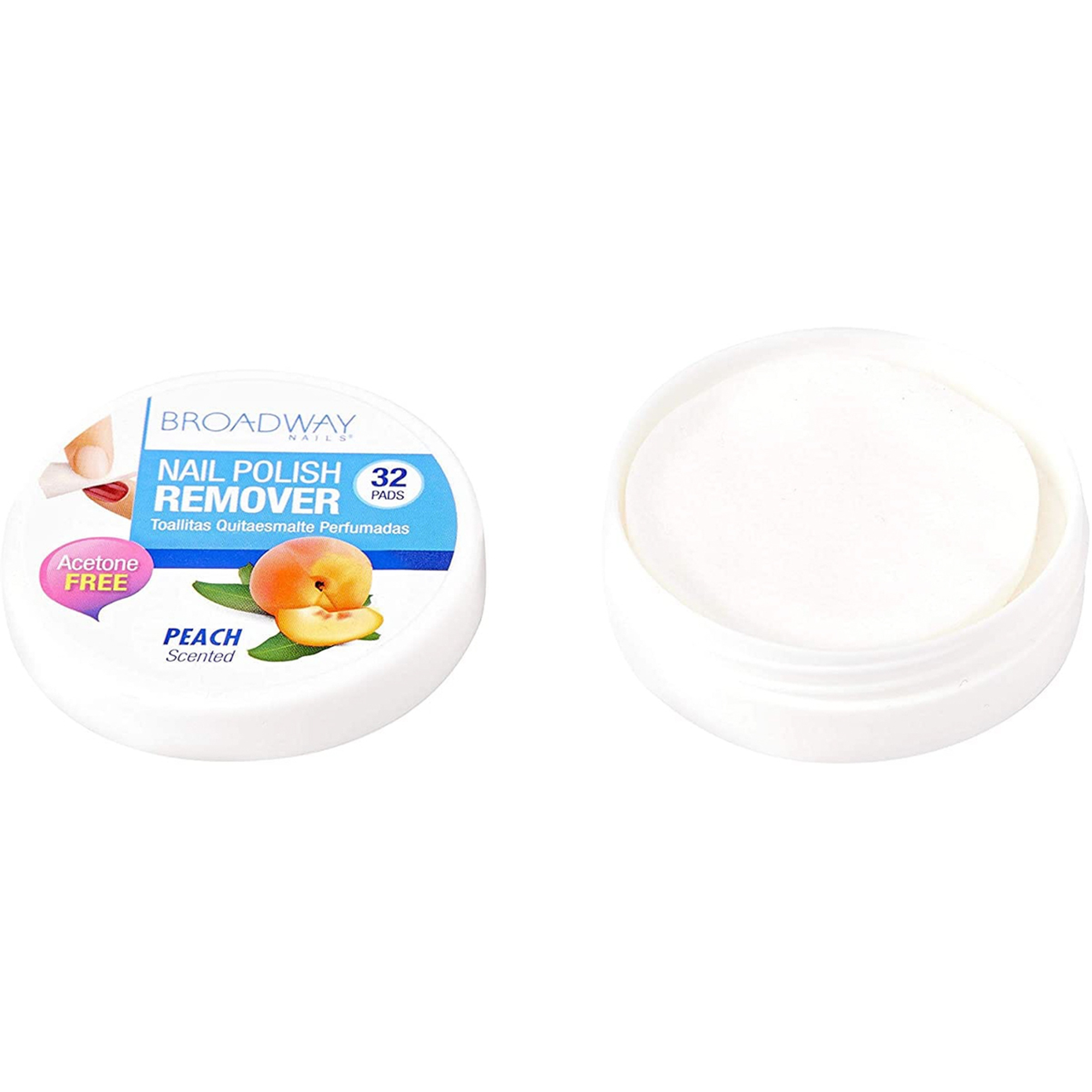 كيس مزيل طلاء الأظافر برودواي 32 شريحة قطن - بالفراولة