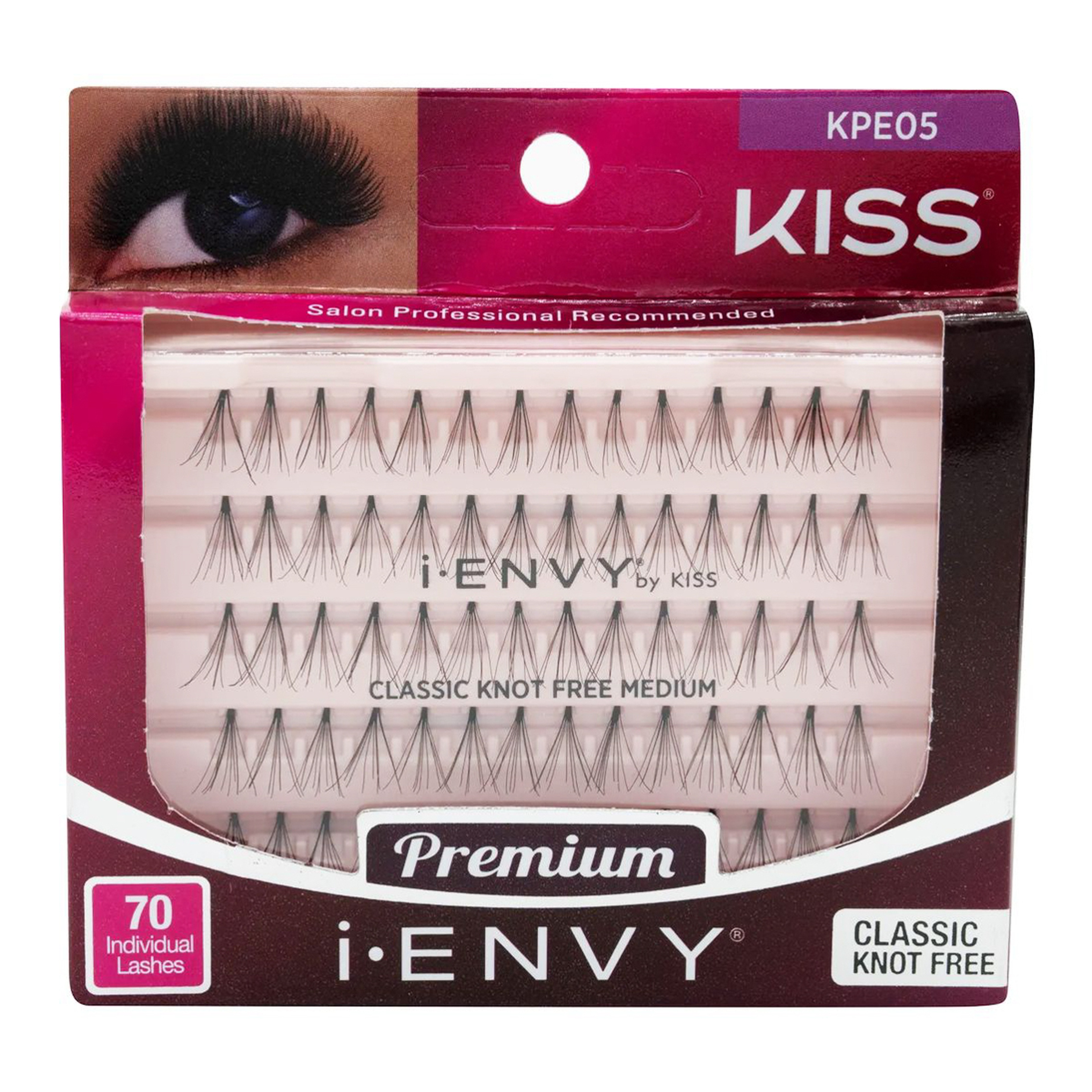 رموش فردية متوسطة الطول نوت فري - 70 حبة