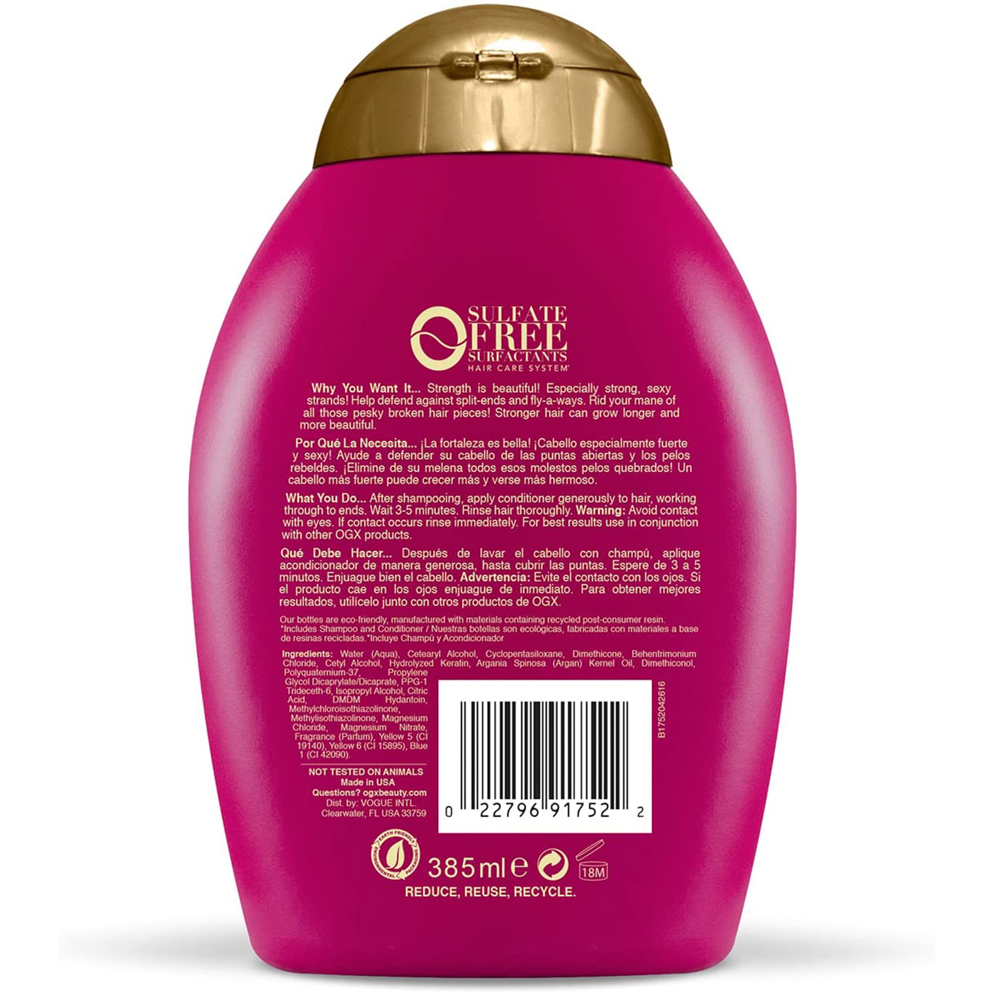 Keratin Oil Conditioner 385Ml