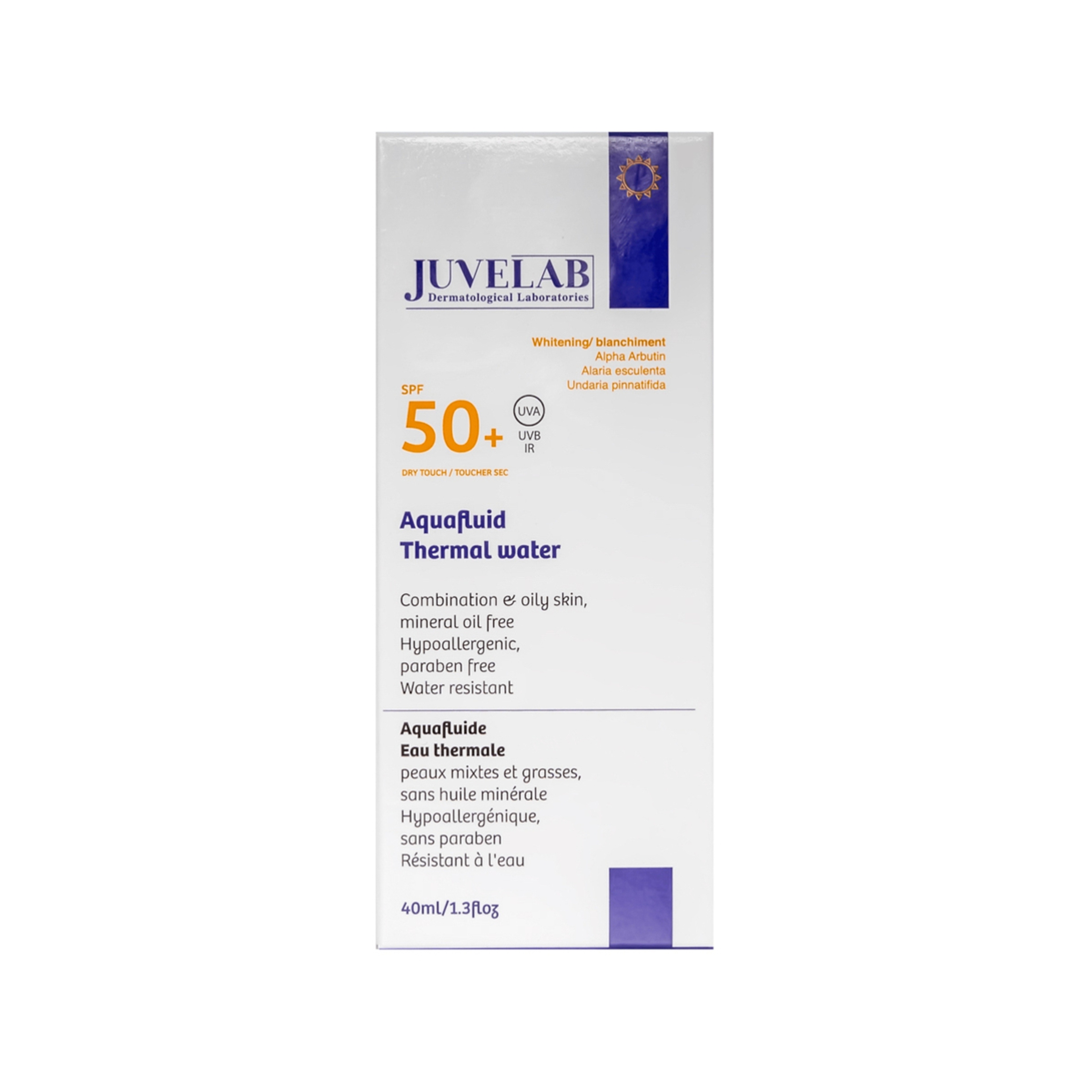Juvelab Whitening Aqua Fluid Thermal Water Spf 50+ Sunscreen 40Ml
