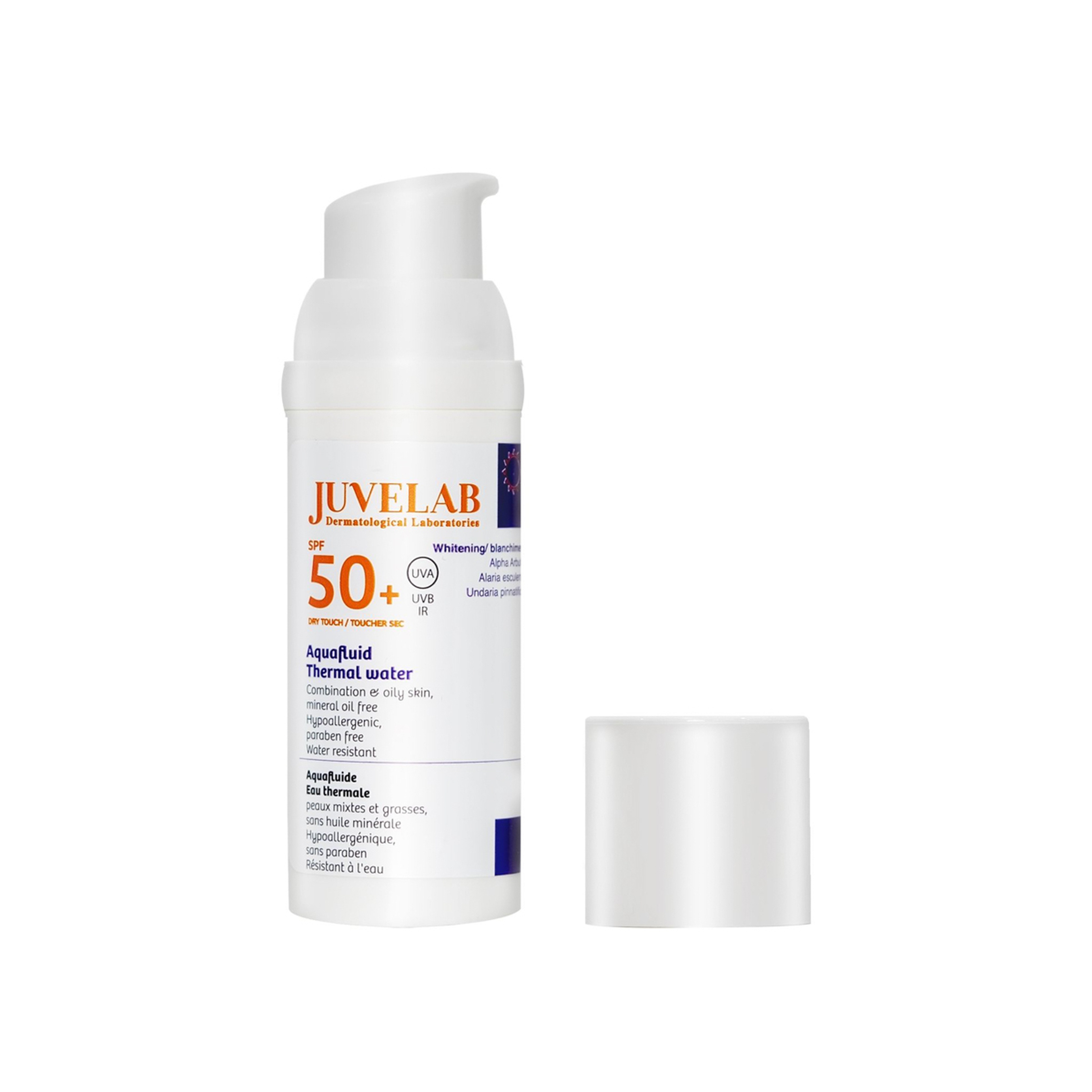 Juvelab Whitening Aqua Fluid Thermal Water Spf 50+ Sunscreen 40Ml