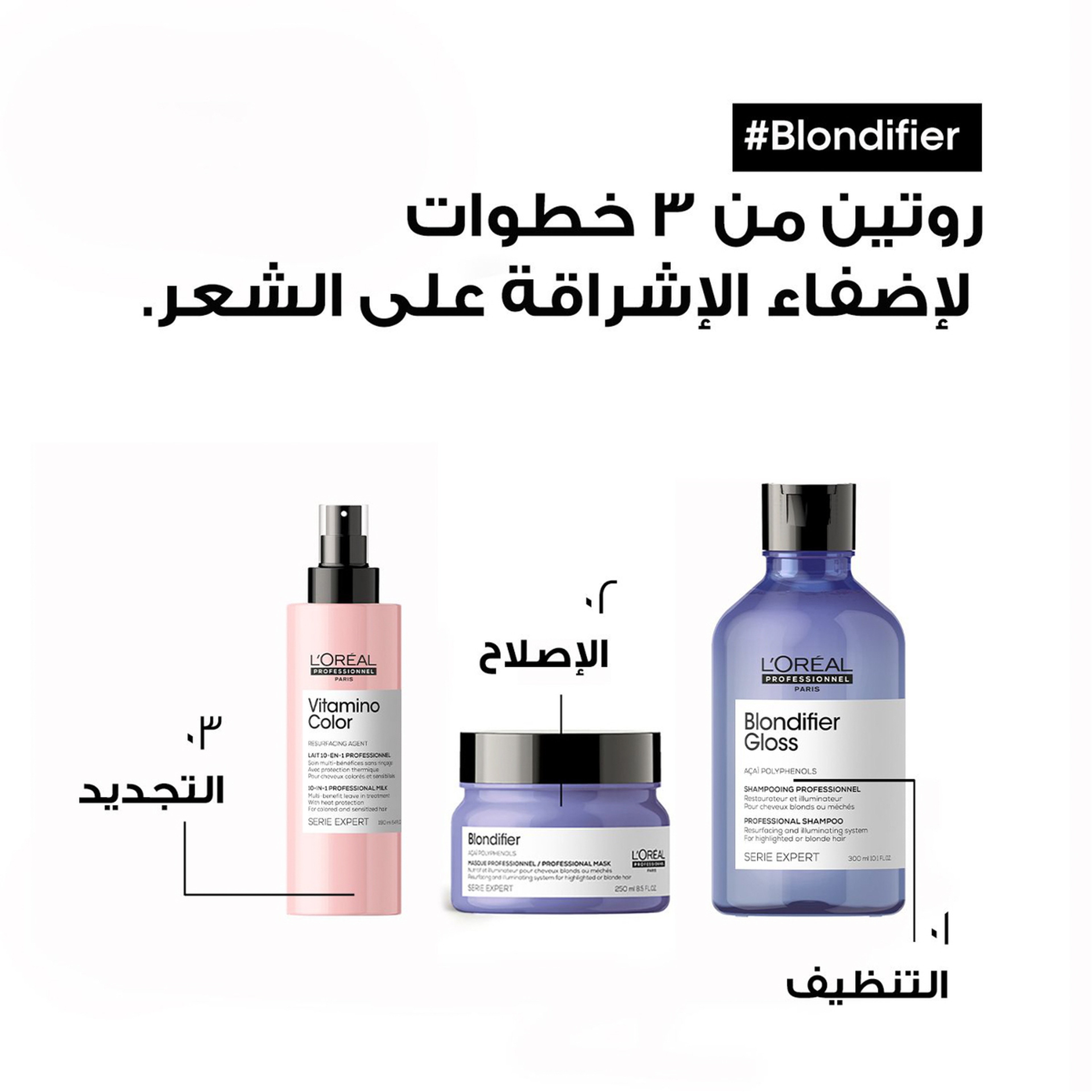 L’Oréal Professionnel Blondifier Mask For Highlighted Or Blond Hair Serie Expert 250Ml