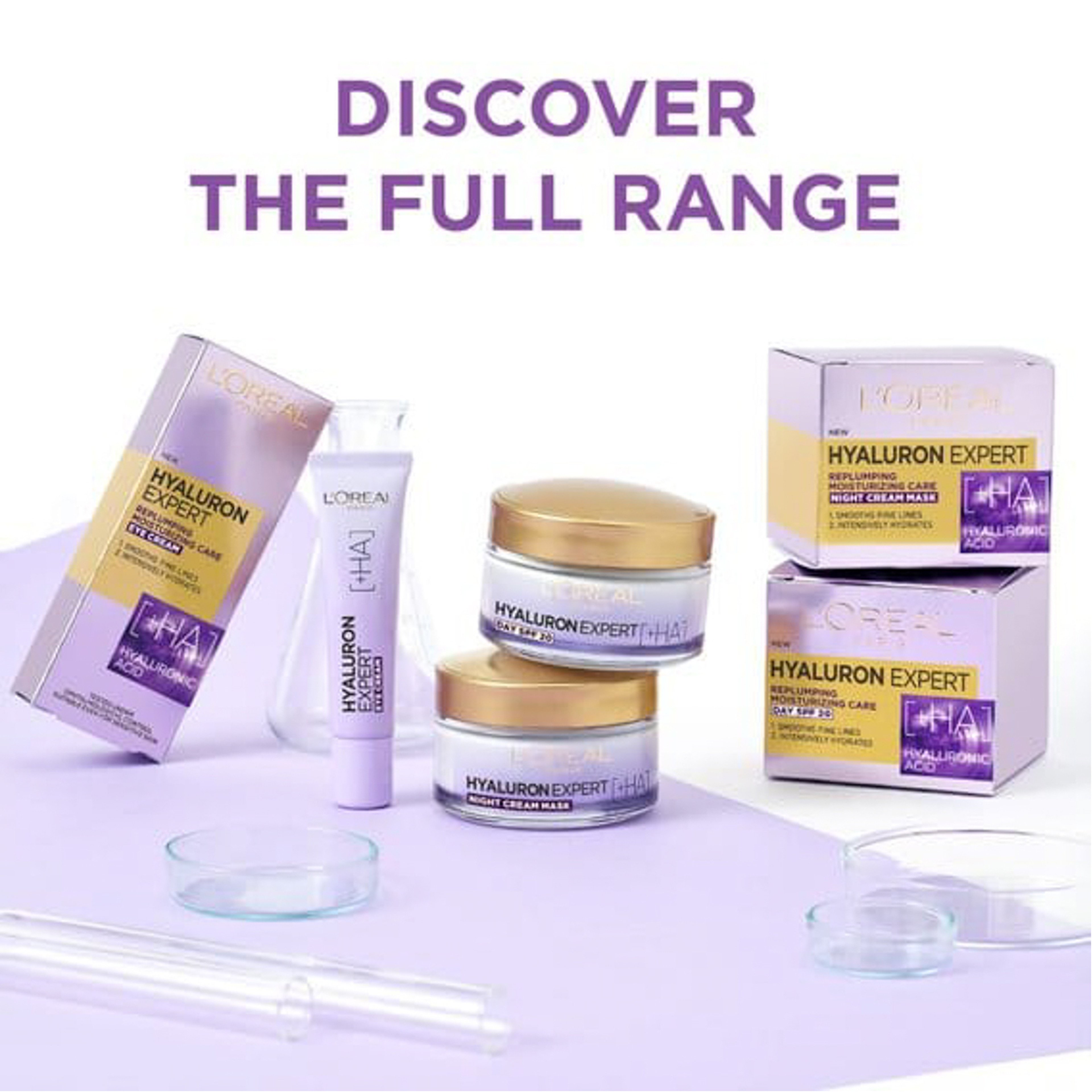 لوريال كريم العيون هيالورون إكسبيرت المرطب والممتلئ - 15 مل