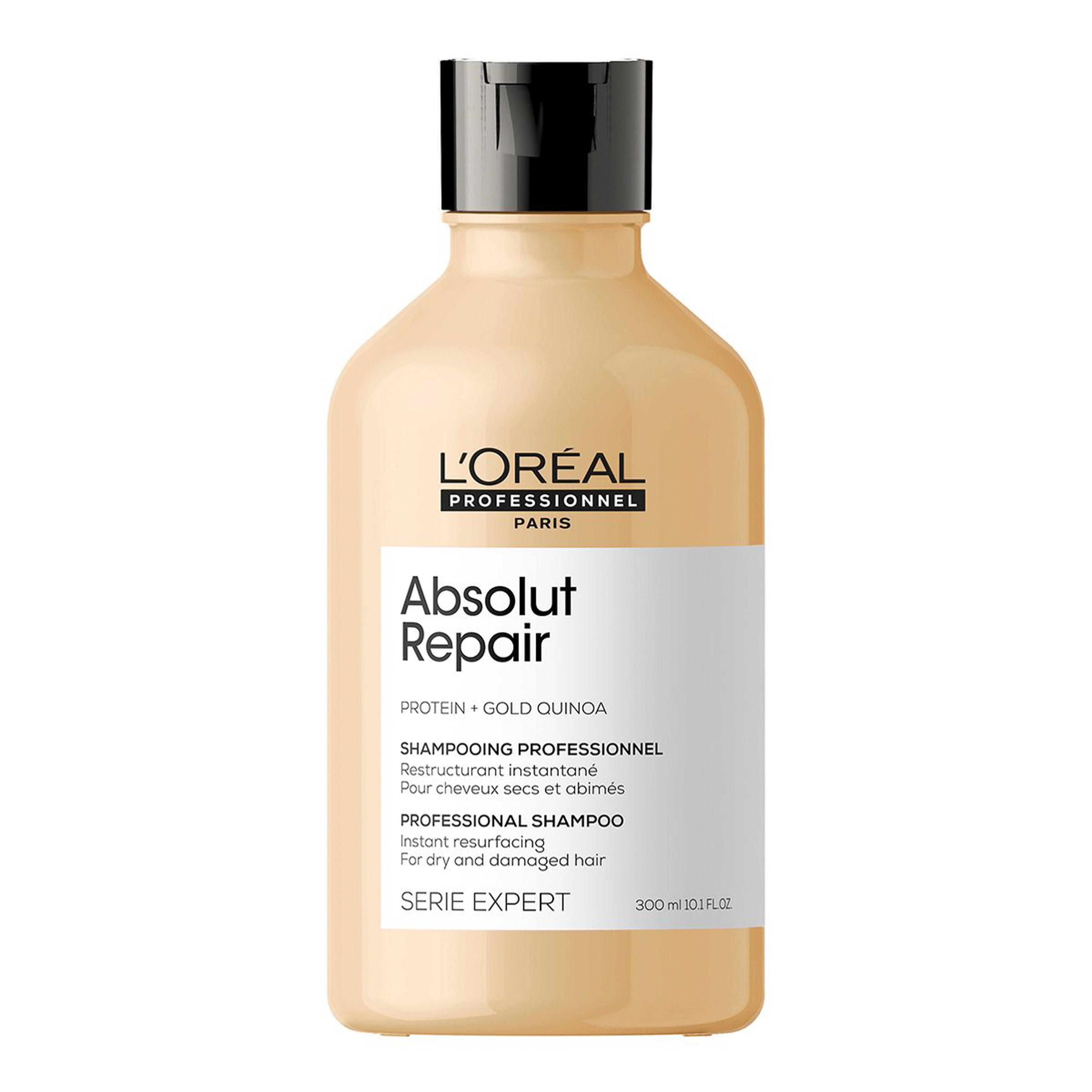 L’Oréal Professionnel Absolut Repair Shampoo With Protein And Gold Quinoa For Dry And Damaged Hair Serie Expert 300Ml