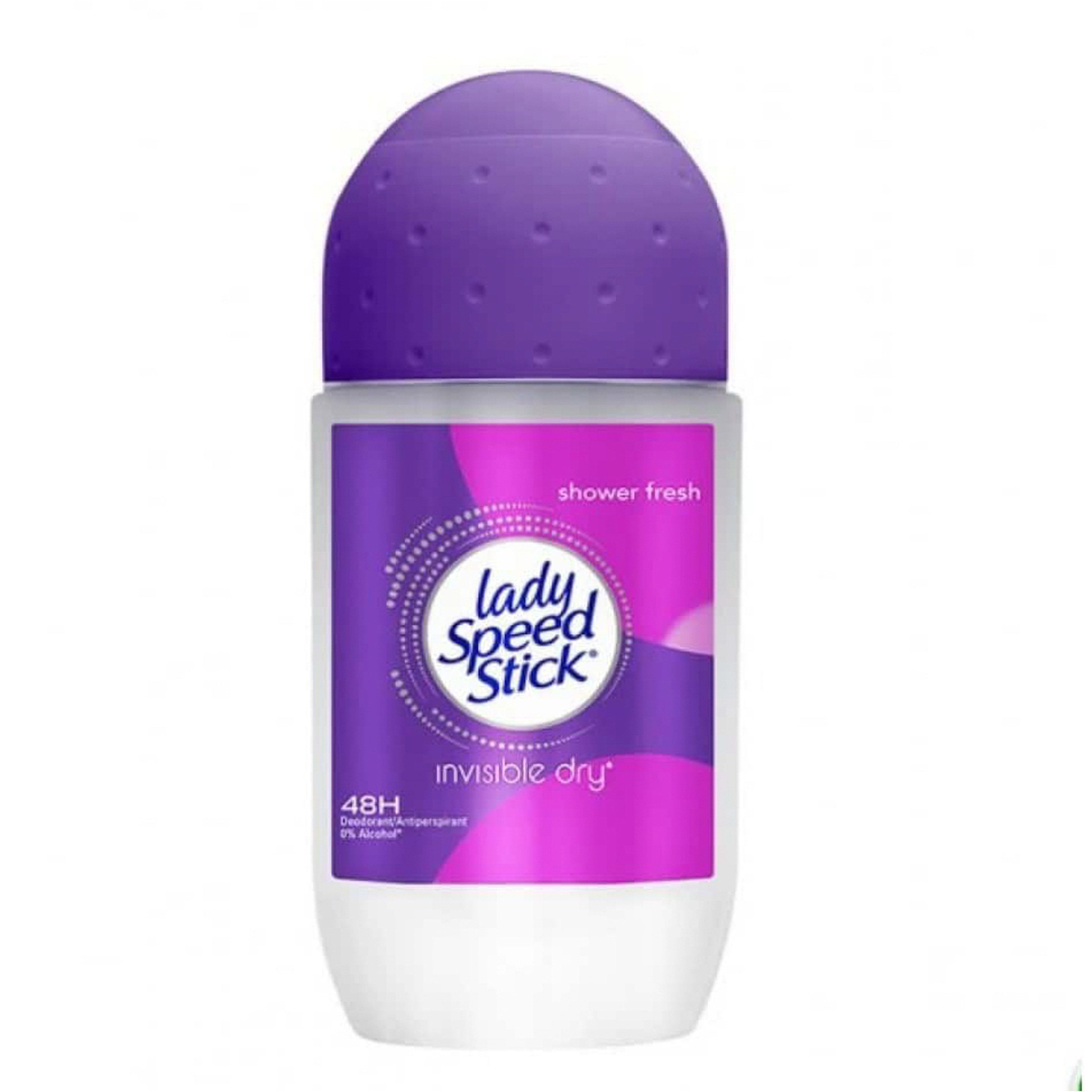 Lady Speed Stick Roll-On Deodorant Invisible Dry Shower Fresh 50Ml