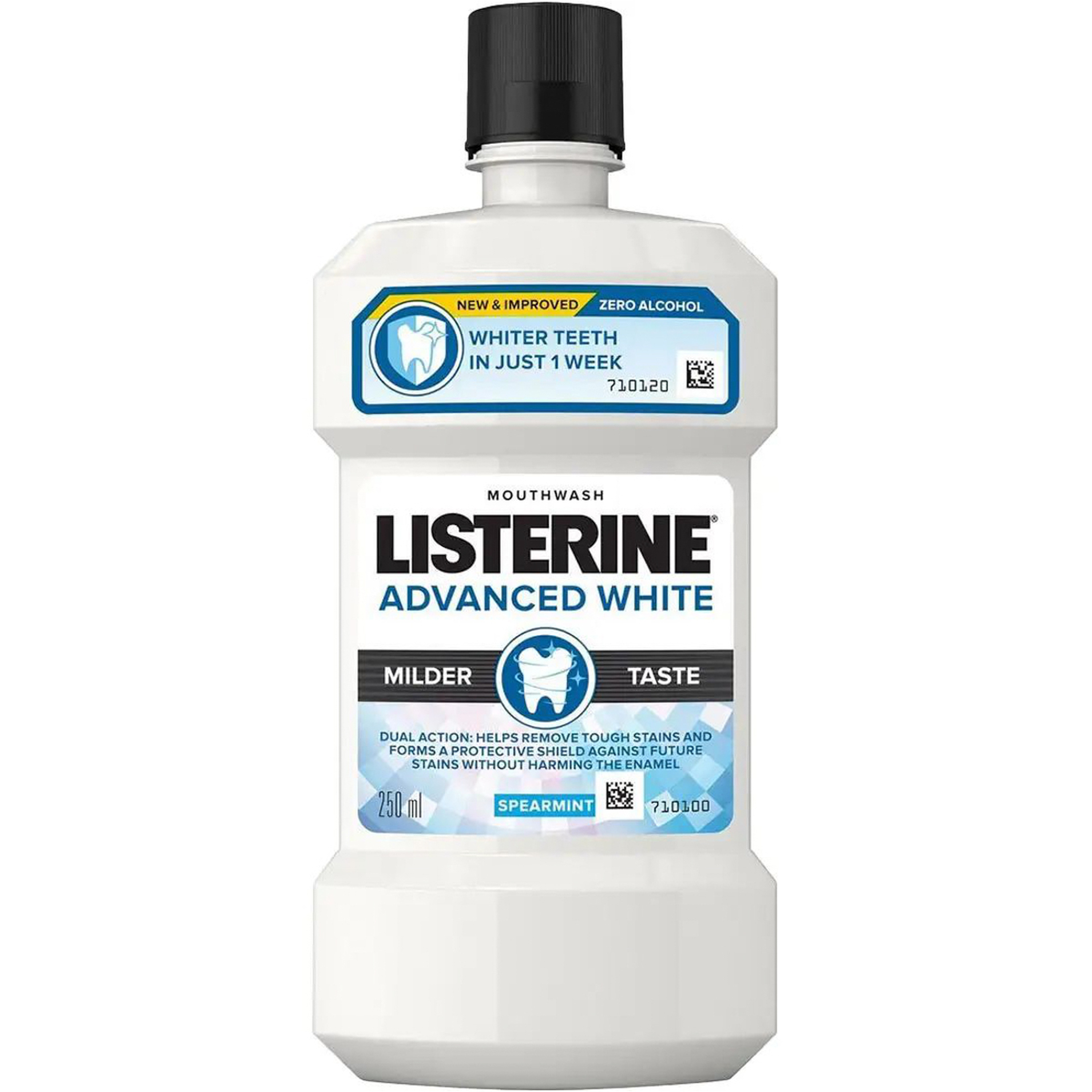 Listerine Mouthwash Advanced White Milder Taste 250Ml