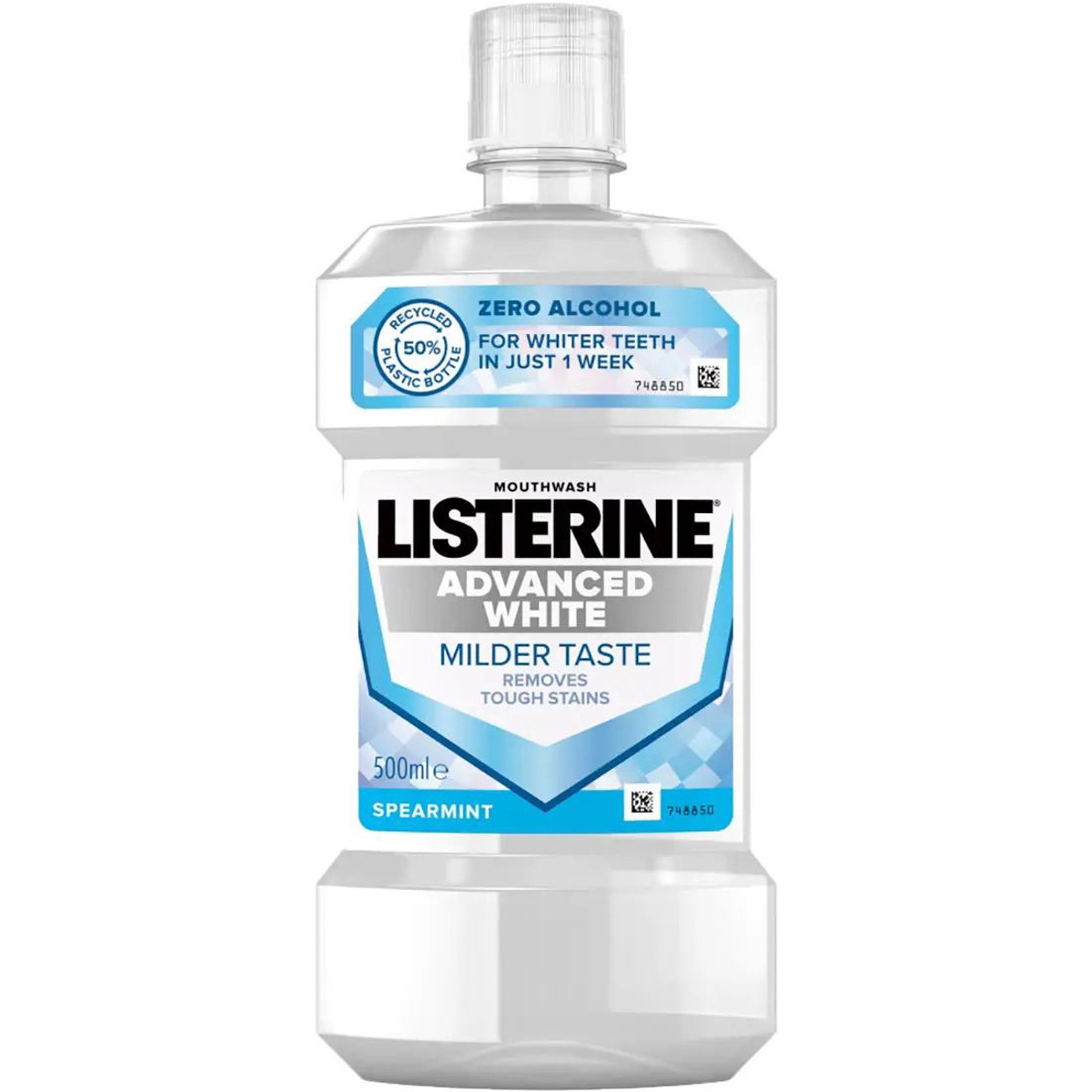 Listerine Fluoride Mouthwash Advanced White - 500Ml