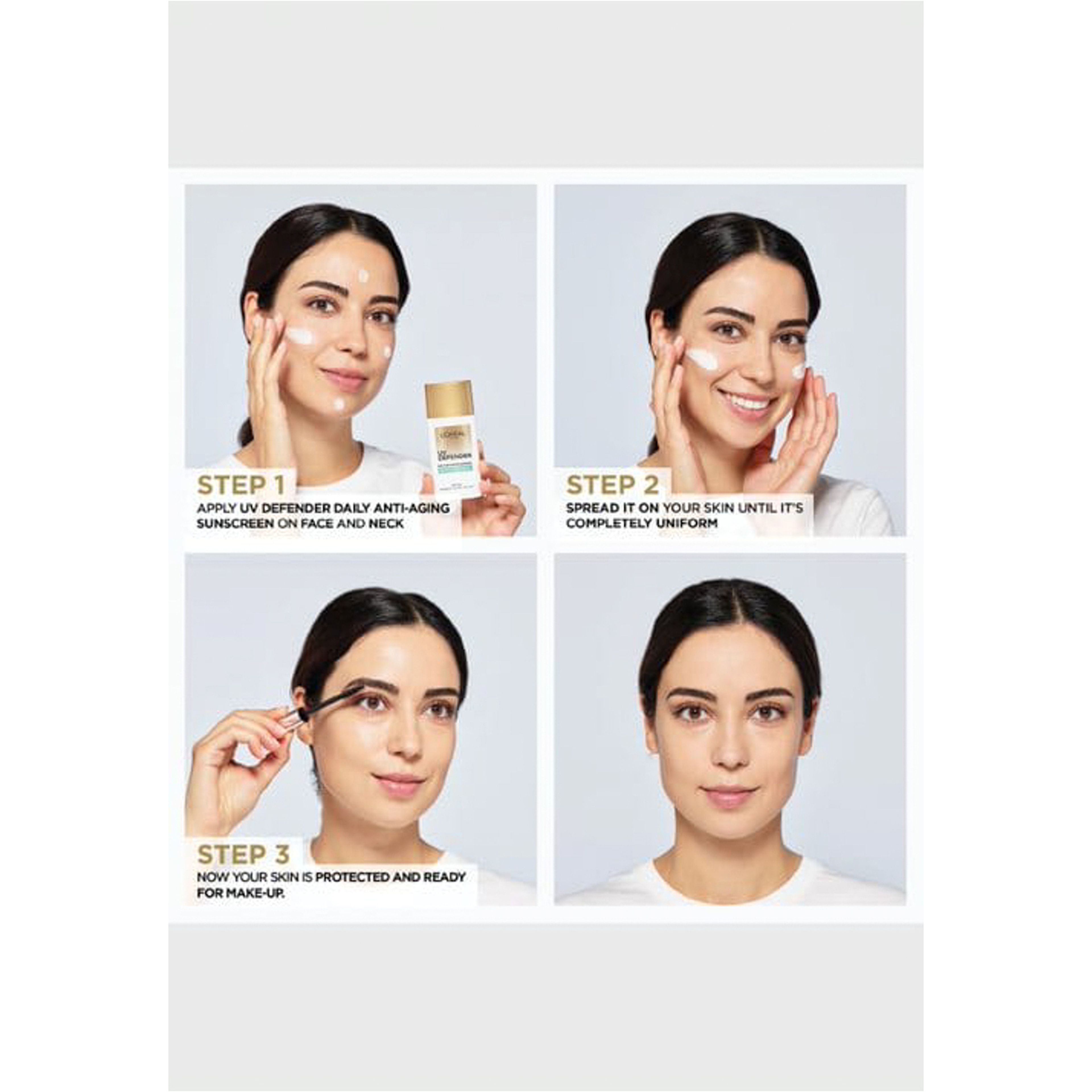 لوريال باريس واقي شمس يومي ضد الشيخوخة مع تحكم في اللمعان SPF 50+ مع ارليسيوم - 50 مل