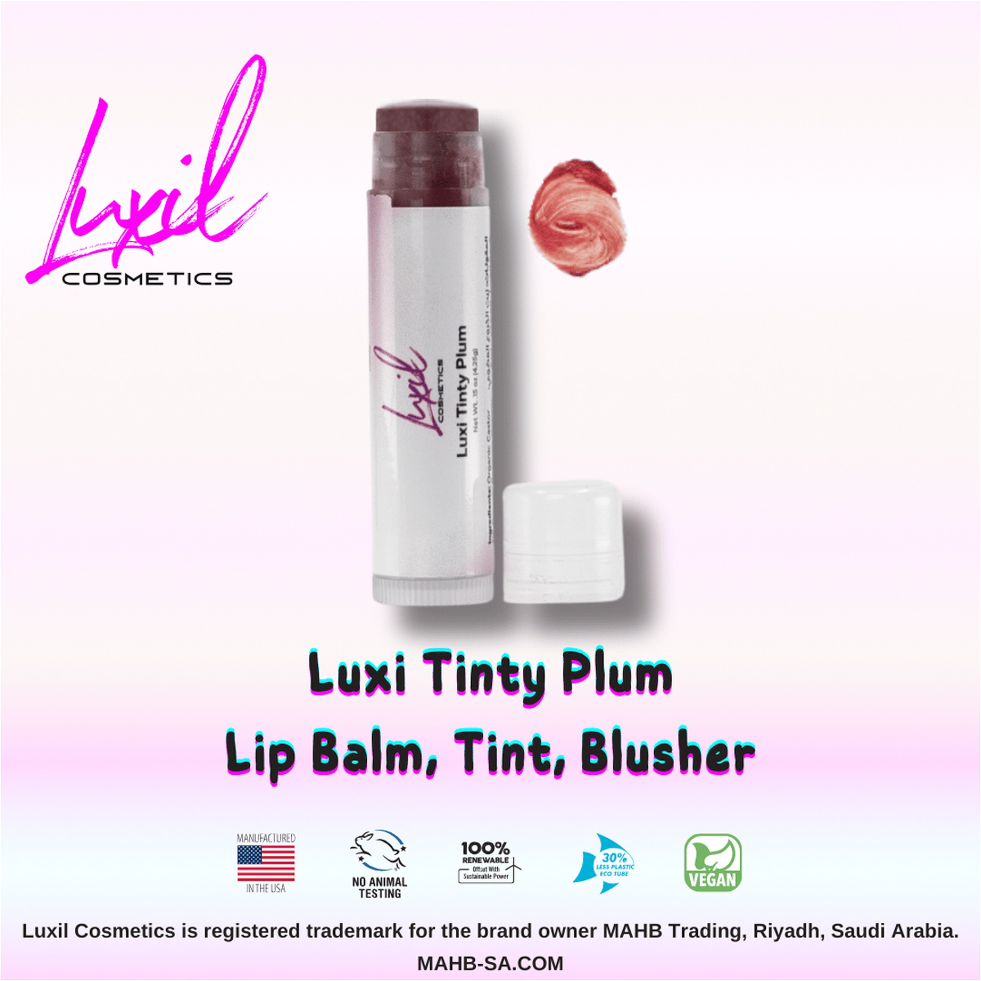 Luxil Tinty Plum Lip Balm 4.25 G