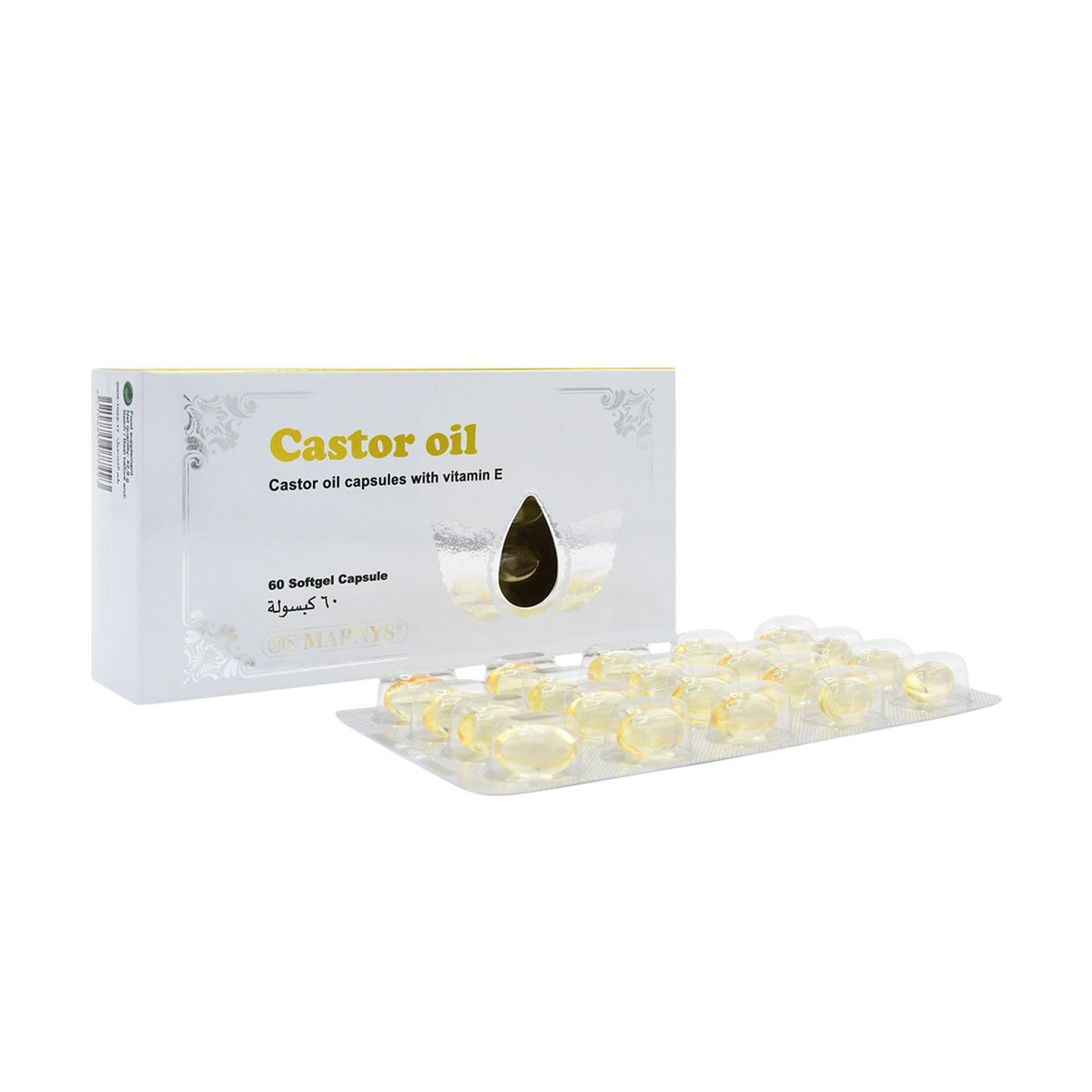 Marnys Castor Oil Laxative Castor Oil - 60 Capsule