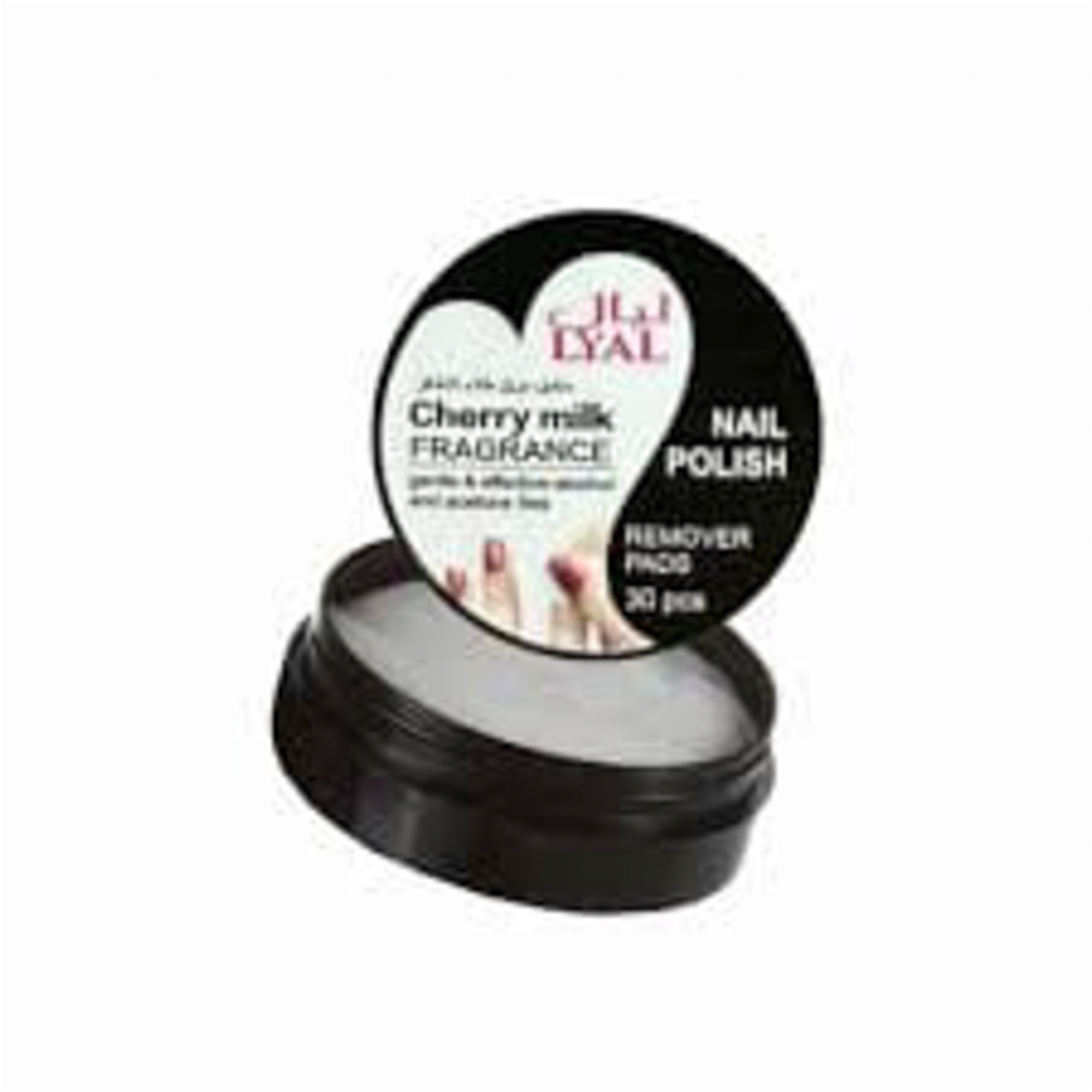 ليال مناديل إزالة طلاء الأظافر بنكهة حليب البرتقال، وردي، 30 قطعة