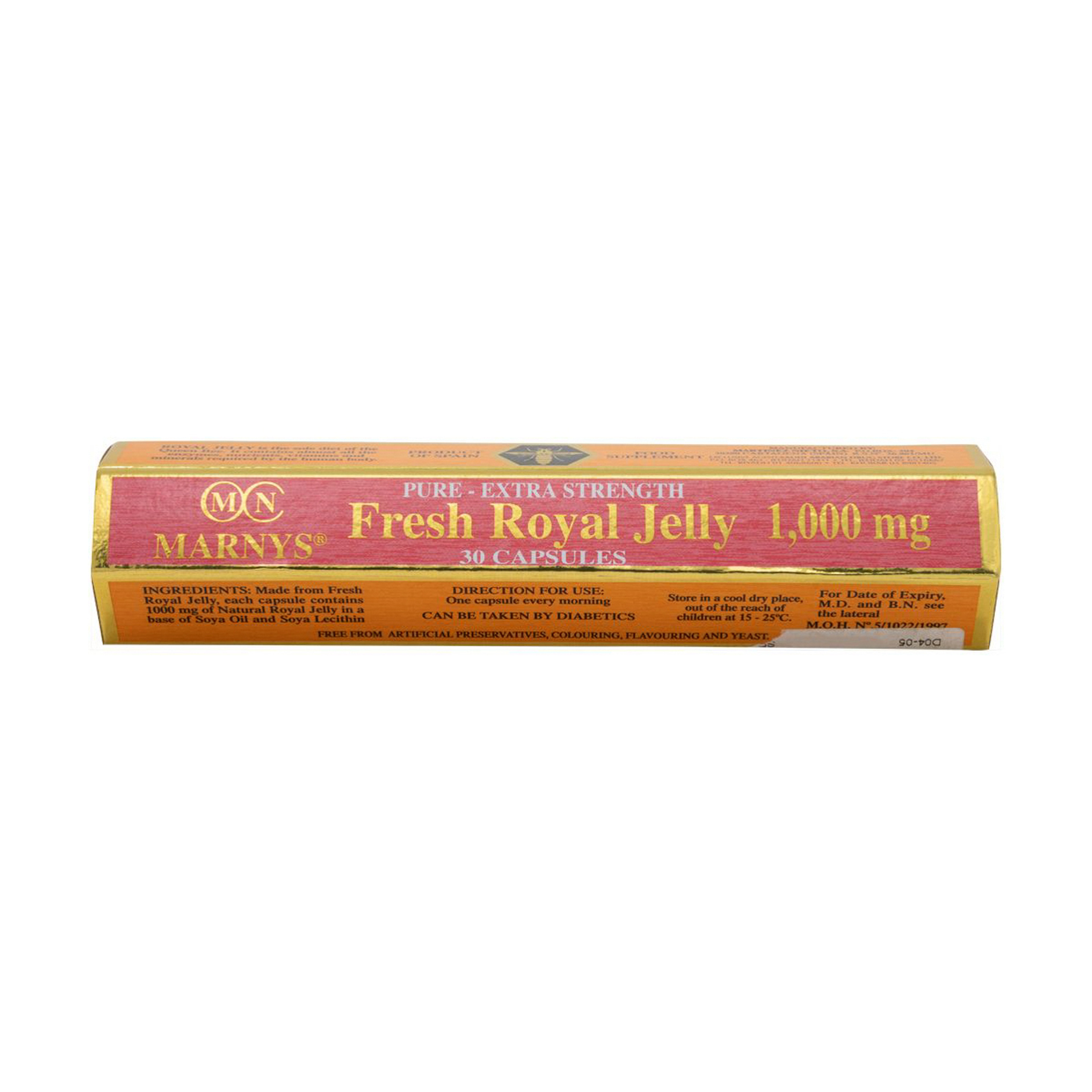 Marnys Royal Jelly 1000 Mg 30 Capsules