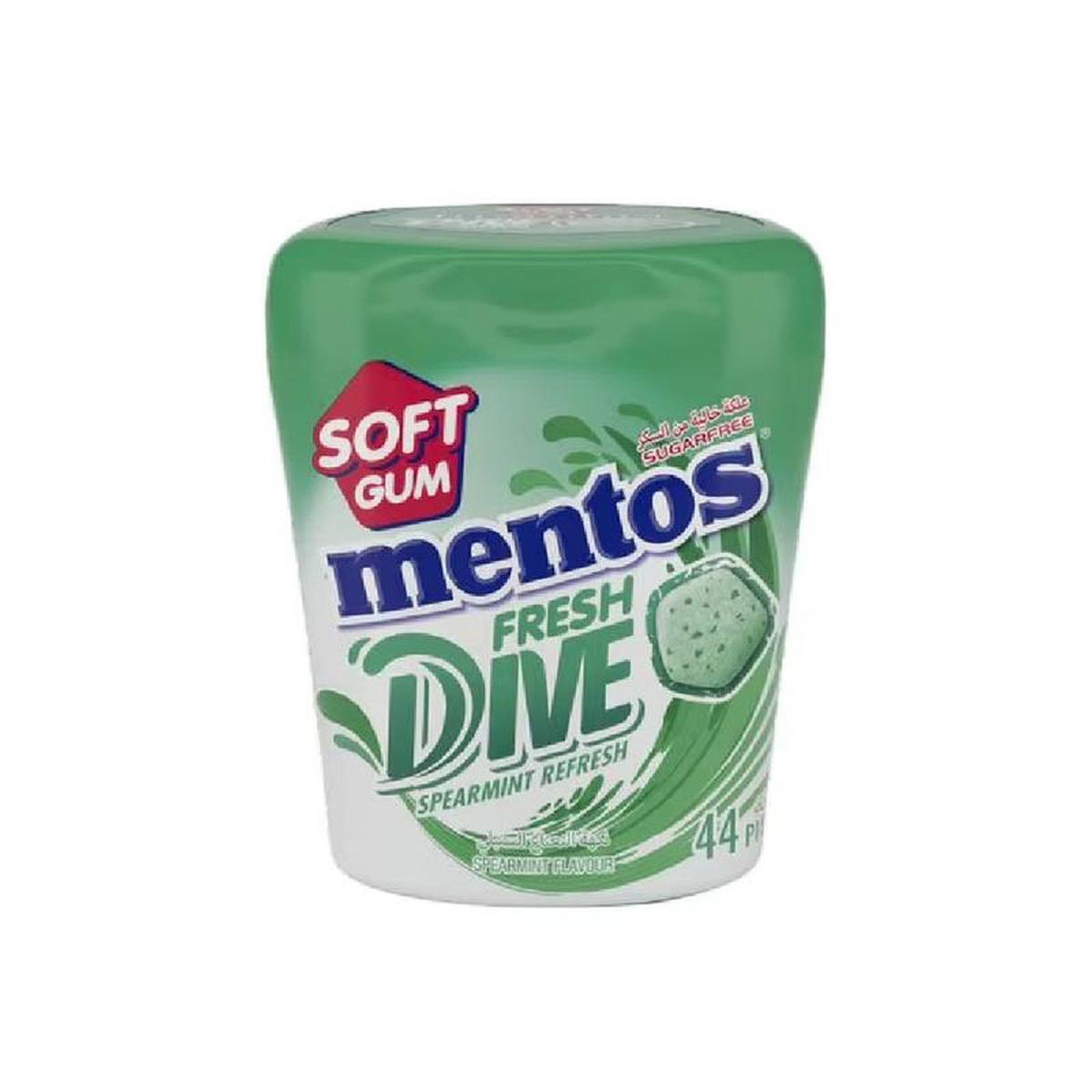 Mentos Gum Fresh Dive Bottle Spearmint 44Pcs