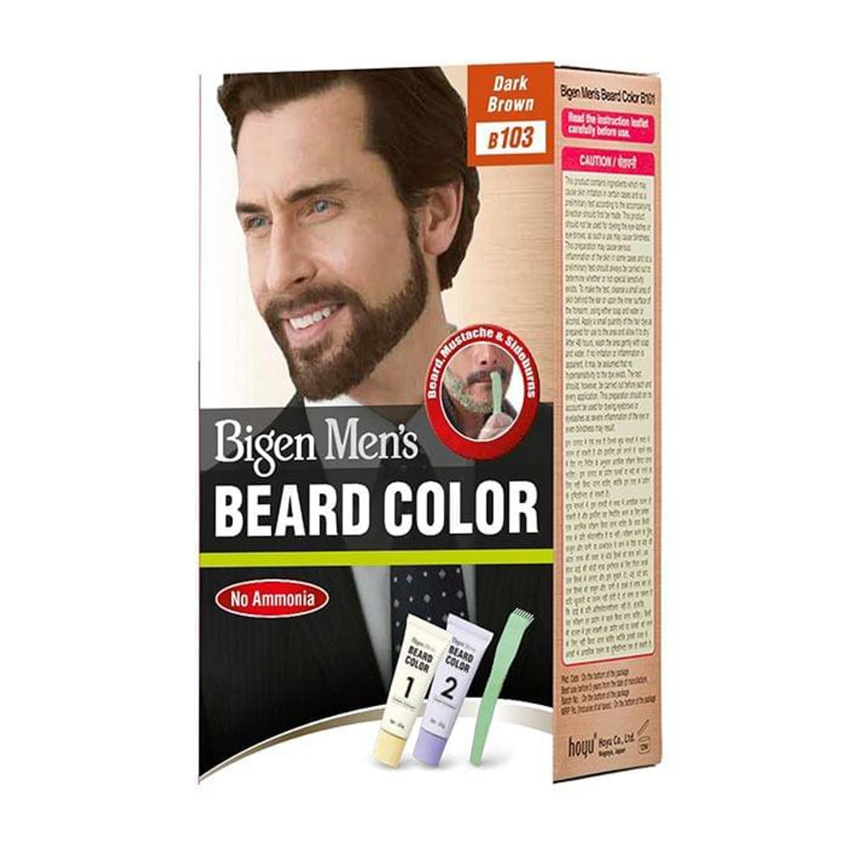 Men'S Beard Color Dark Brown B103 | Whites