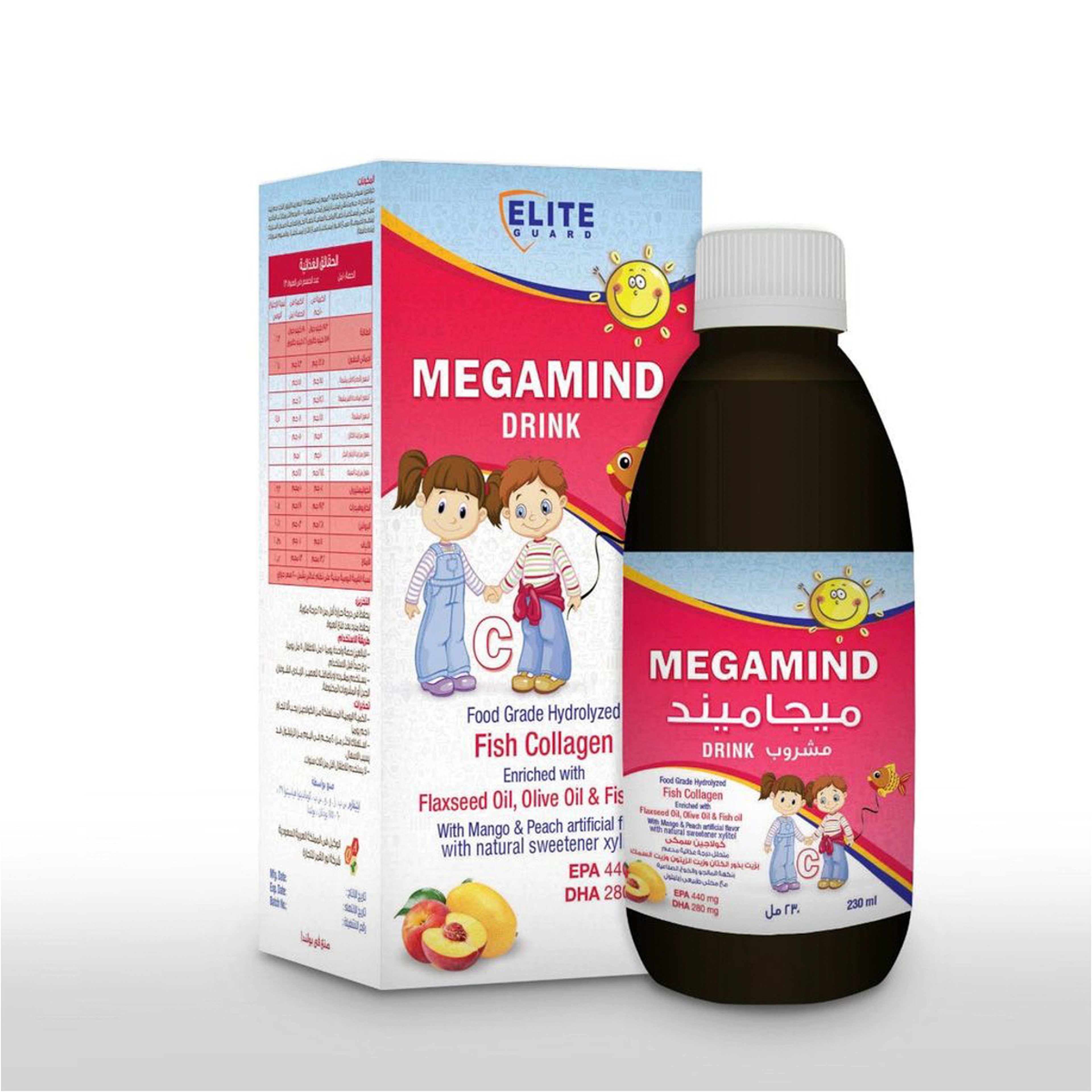 Megamind Omega-3 227 Ml Peach & Mango Liquid