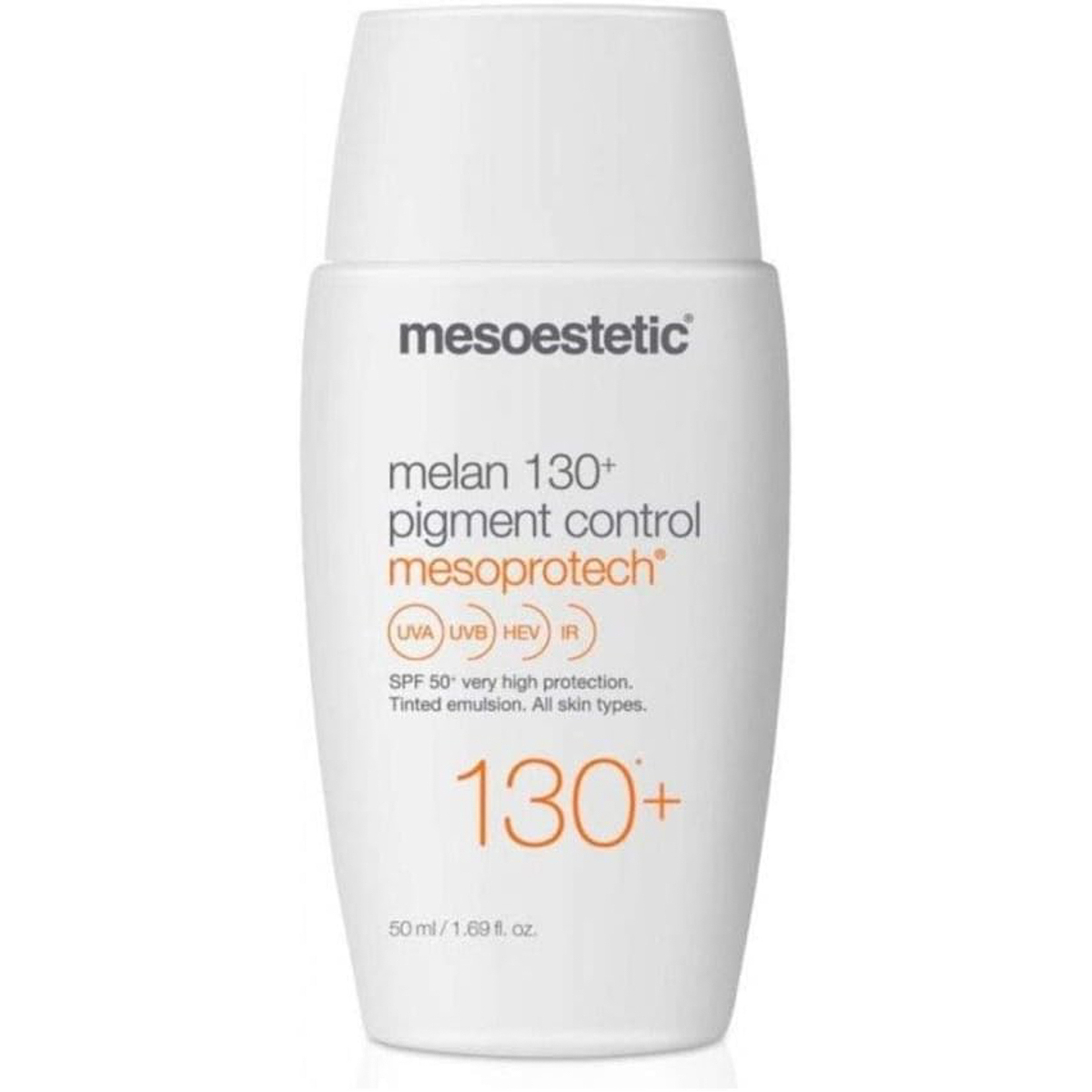 ميزوستيتك ميزوبروتيك ميلان 130 بعامل حماية 50 واقي شمس للتحكم في التصبغات 50 مل