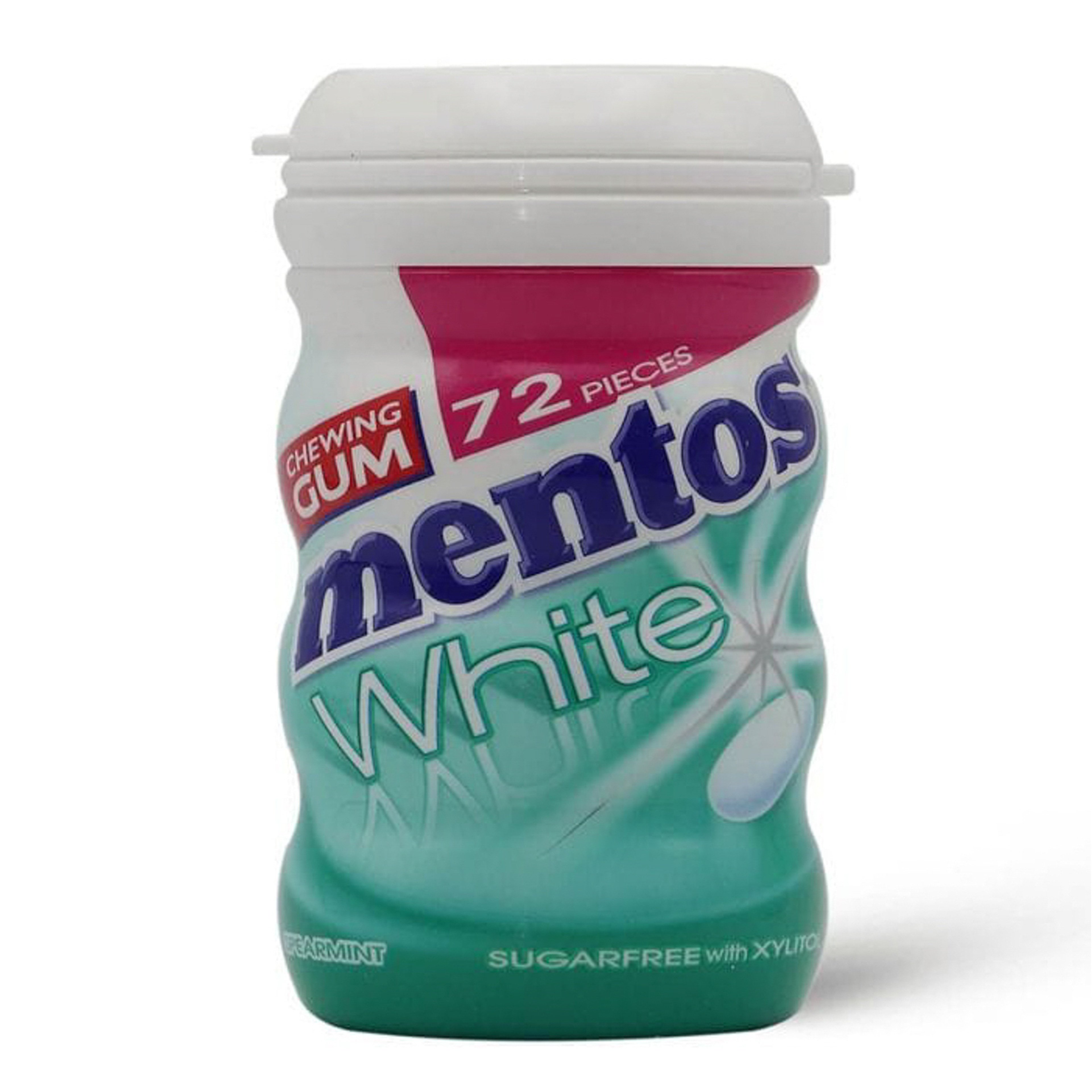 Mentos White Spearmint Bottle 72 Pcs
