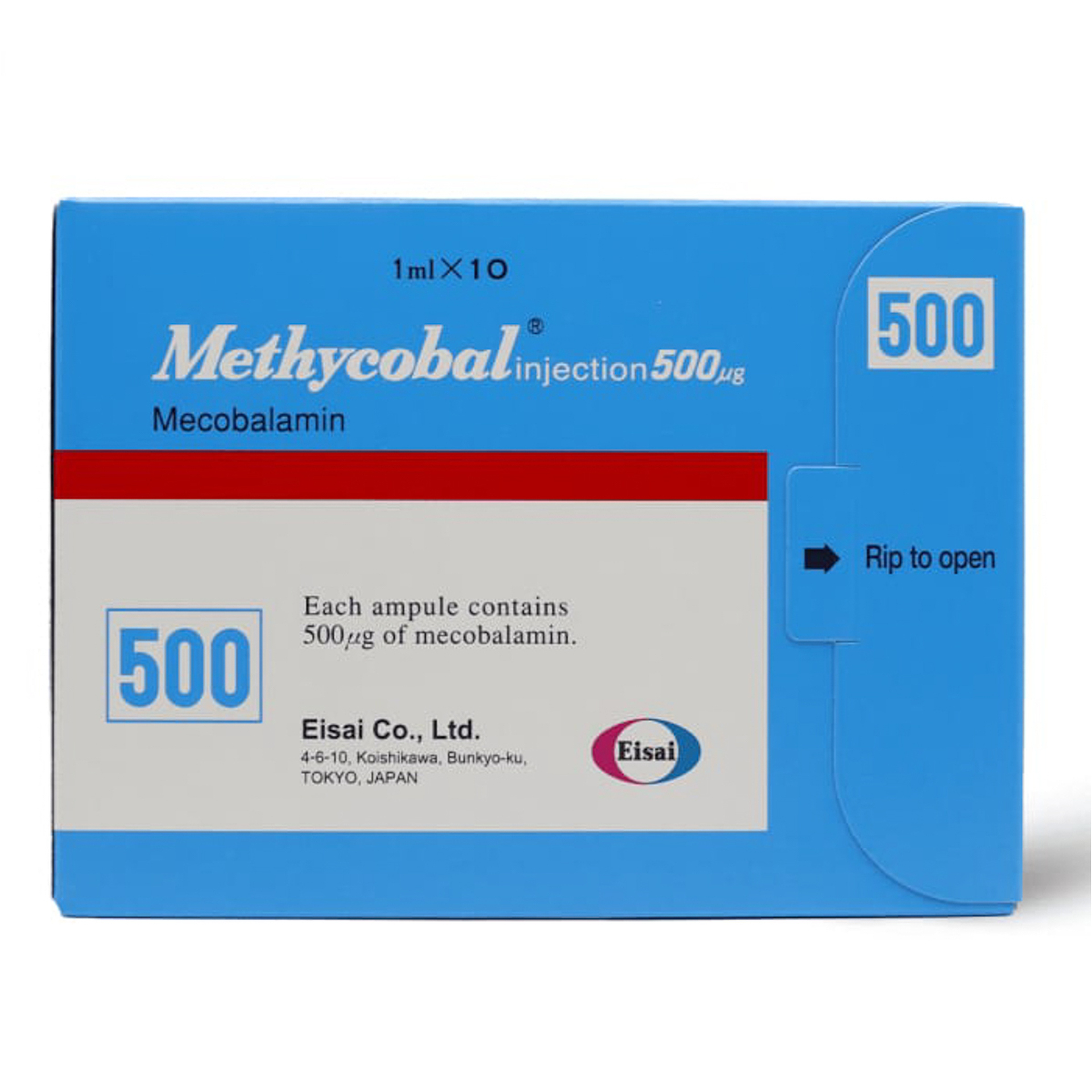 Methycobal 500 Mcg 10 Ampoules