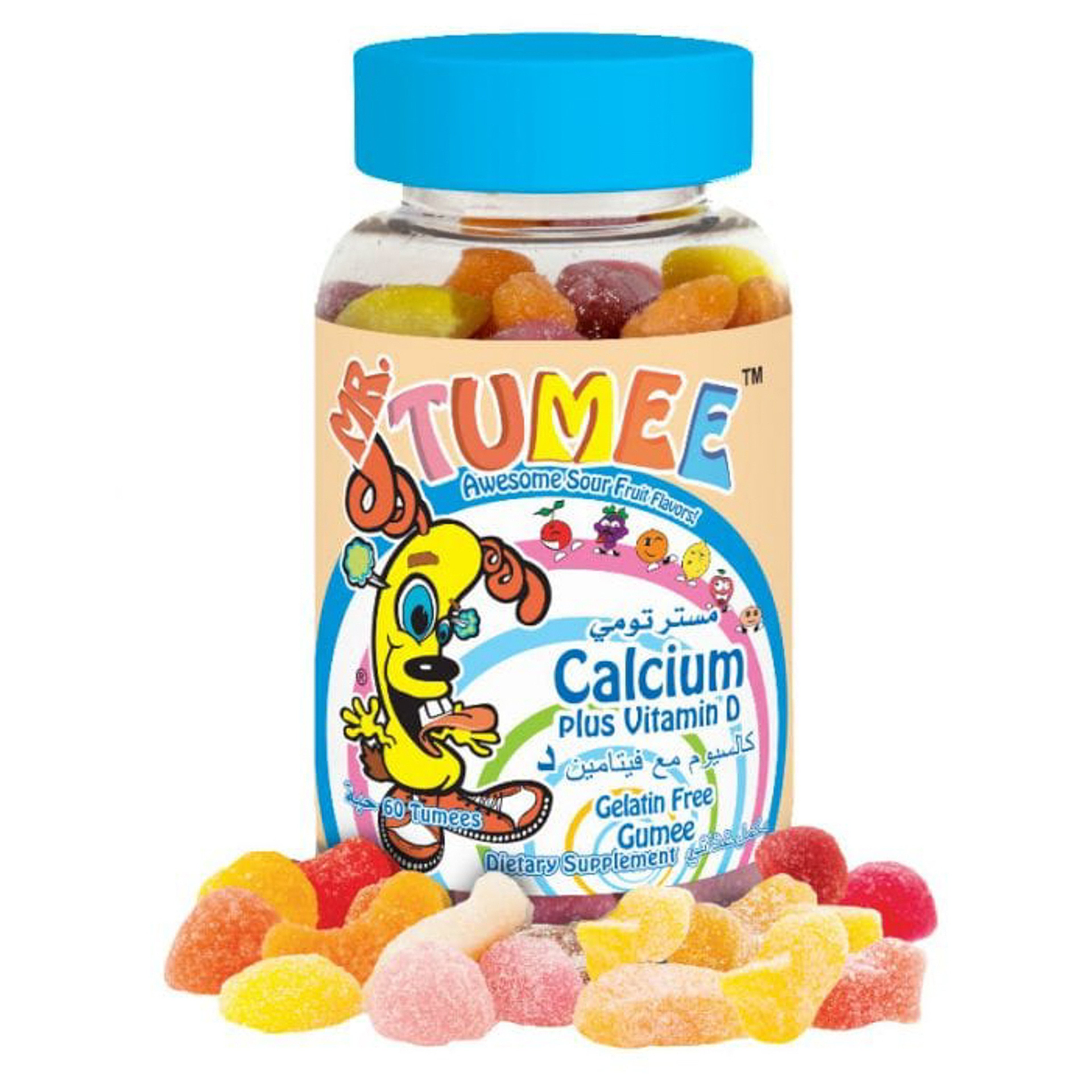 مستر تومي كالسيوم مع فيتامين د مضغ 60 قرص