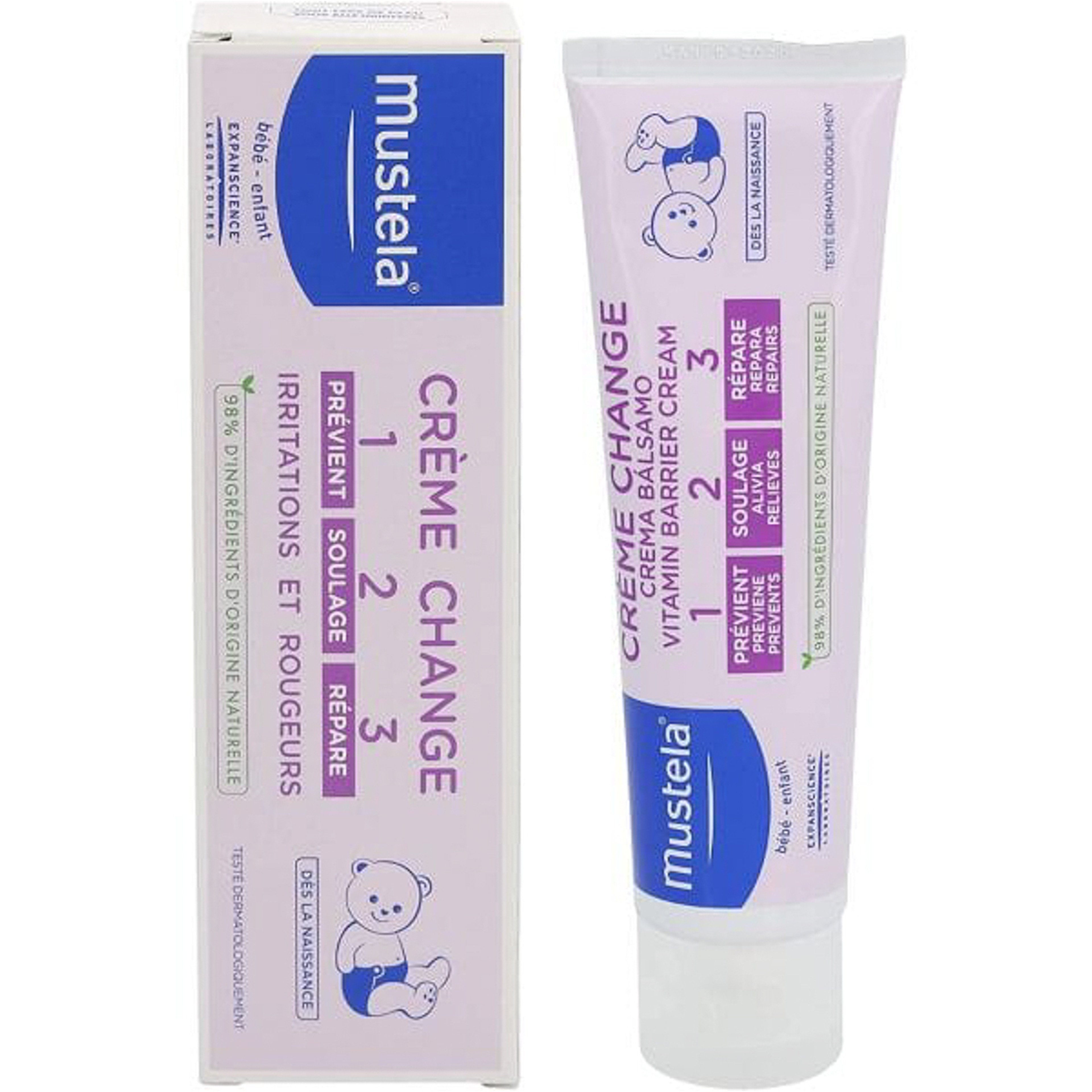 Mustela Vitamin Barrier Cream - 100Ml.