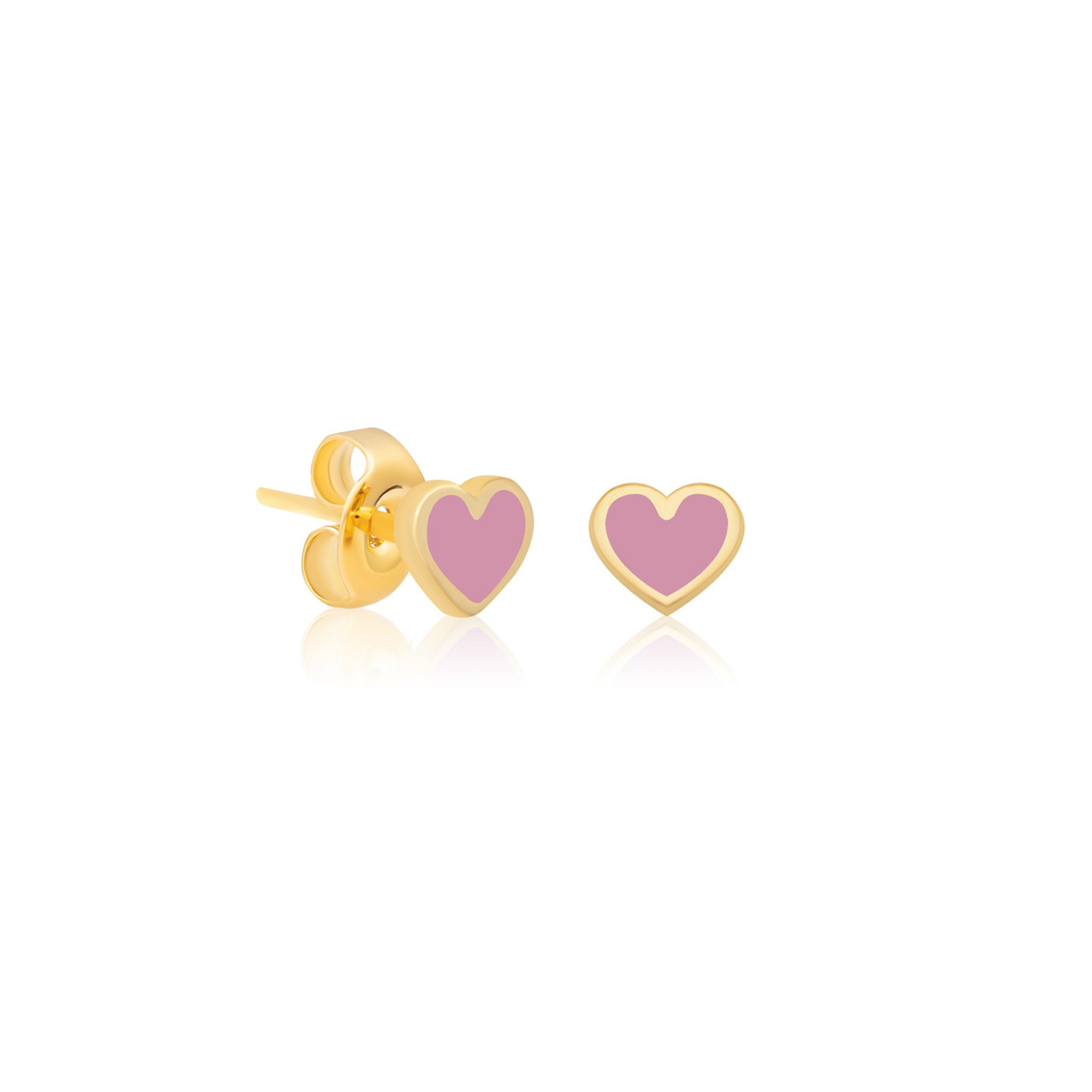 Navaro Earrings Baby - Neb-G121 Pinky Heart