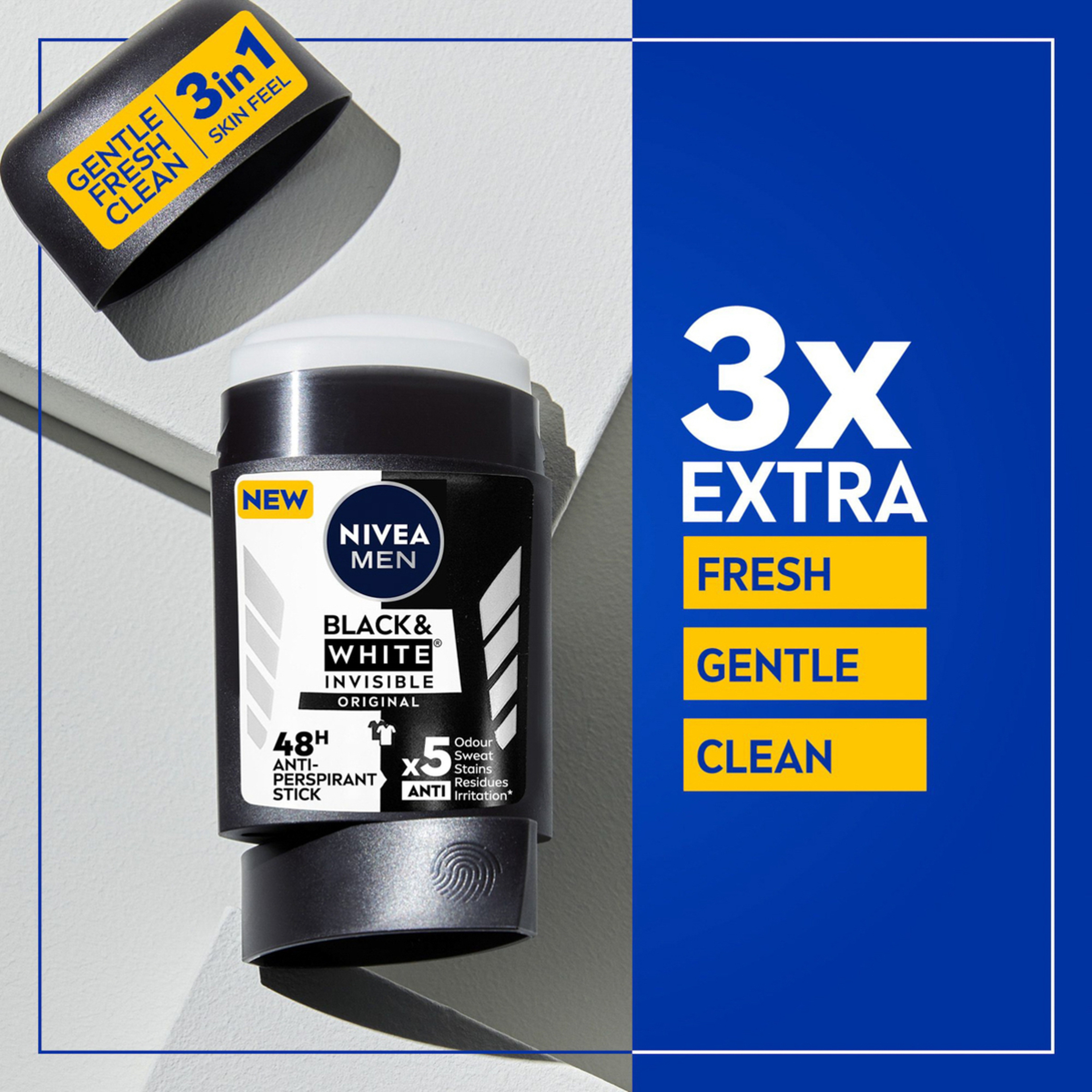 نيفيا مزيل عرق للرجالاسود و ابيض 50 مل